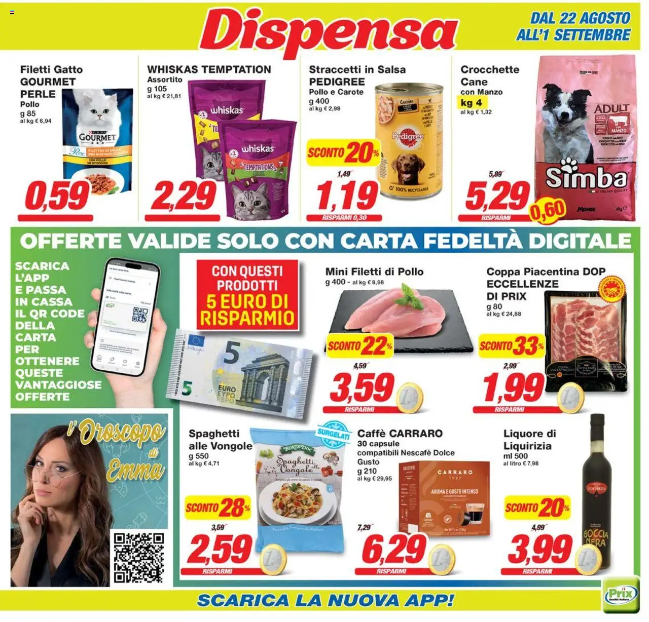 Volantino Prix del 22.08.2025 | Pagina: 15 | Prodotti: Manzo, Vongole, Carote, Liquore