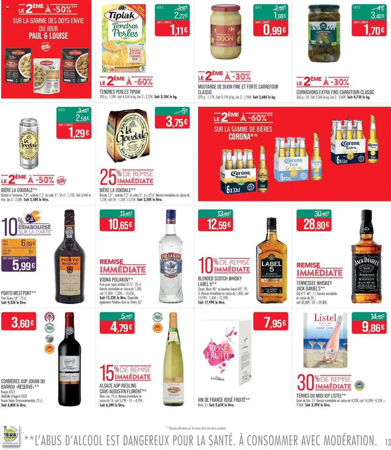  | Page: 13 | Produits: Vodka, Whisky, Champignon, Vin