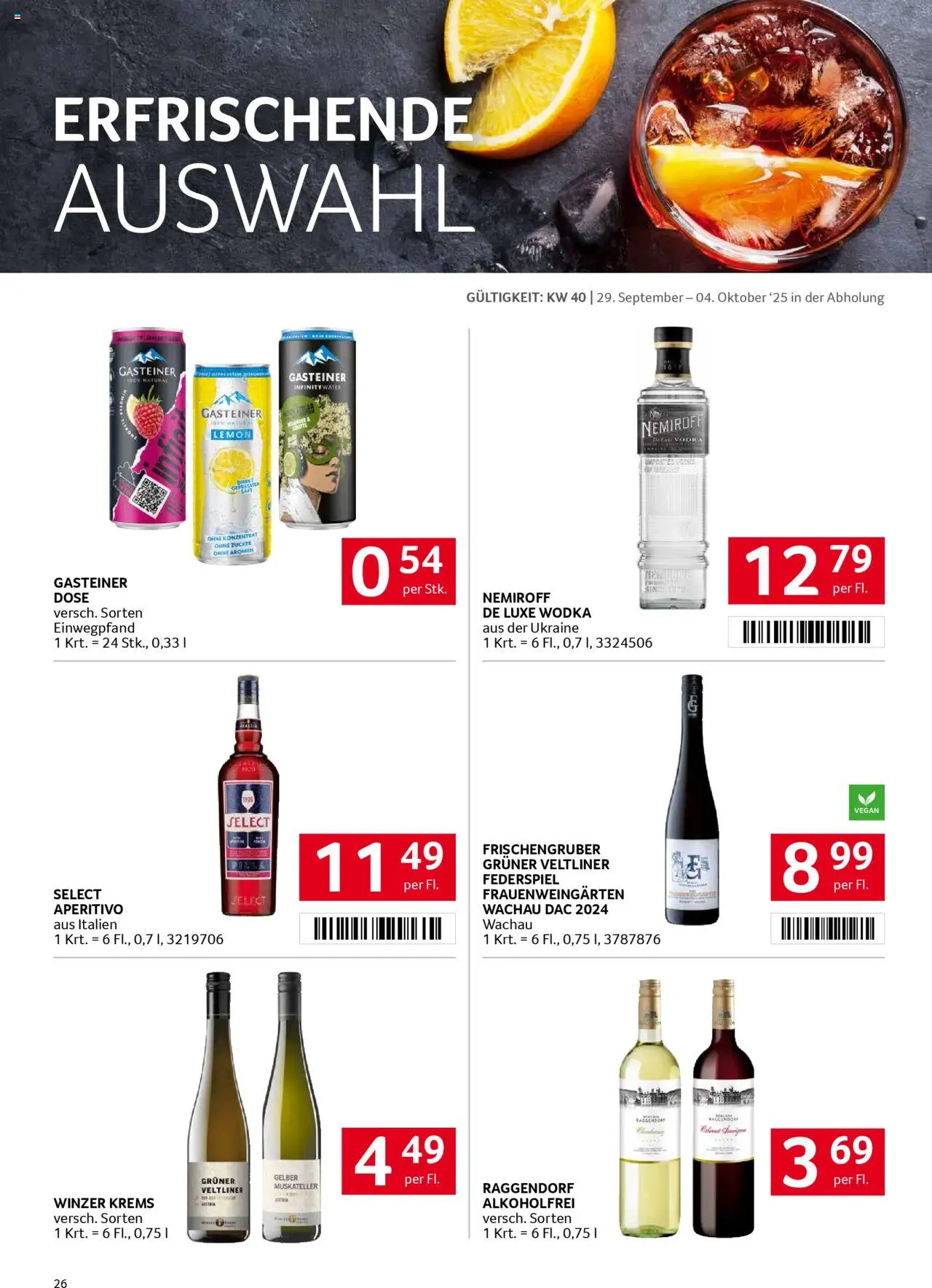 Transgourmet Flugblatt gültig ab 28.09.2025 | Seite: 25 | Produkte: Wodka, Zucker