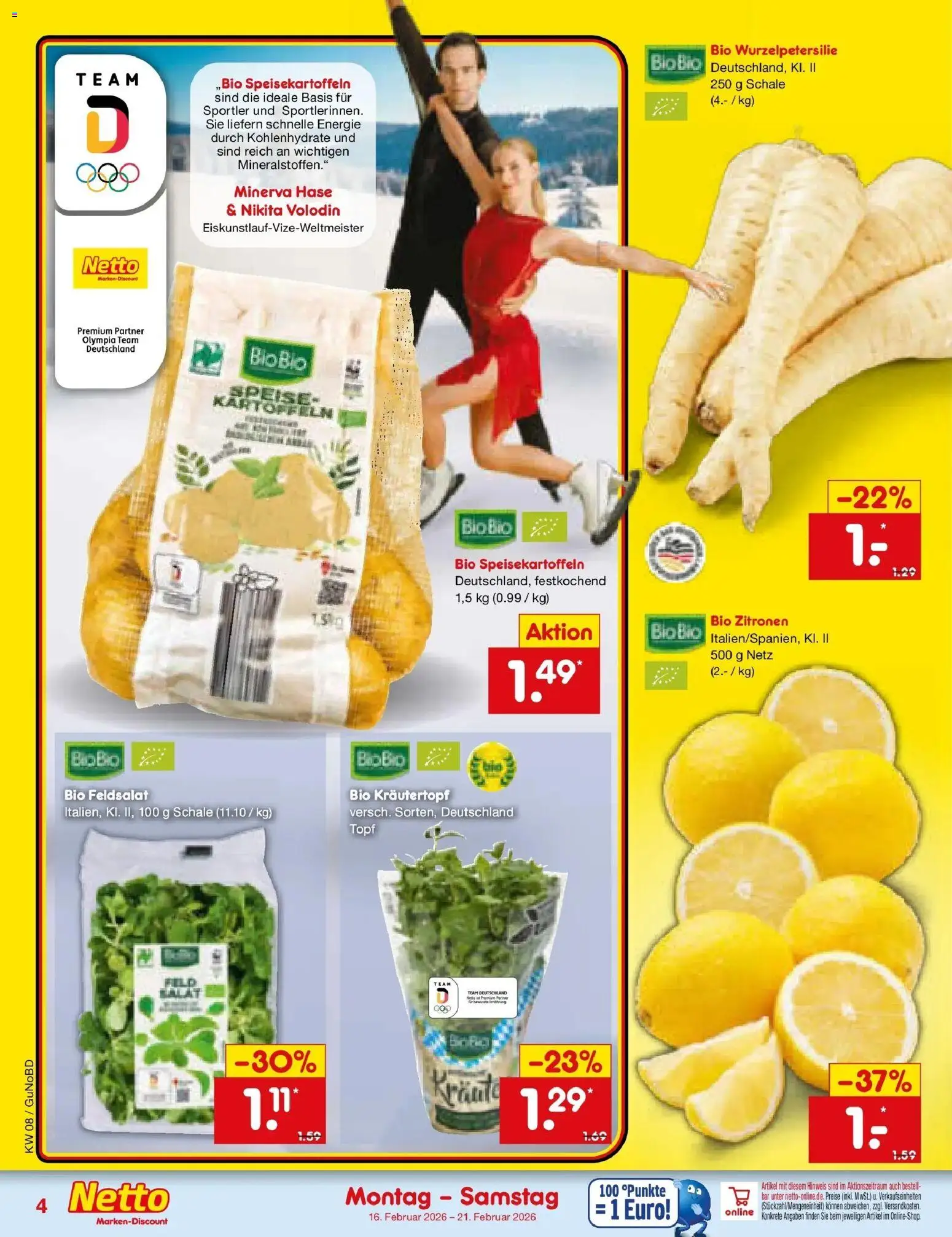 Netto Marken-Discount prospekt Augustusburg	 – gültig ab 16.02.2026 | Seite: 4 | Produkte: Kartoffeln, Kraut, Zitronen