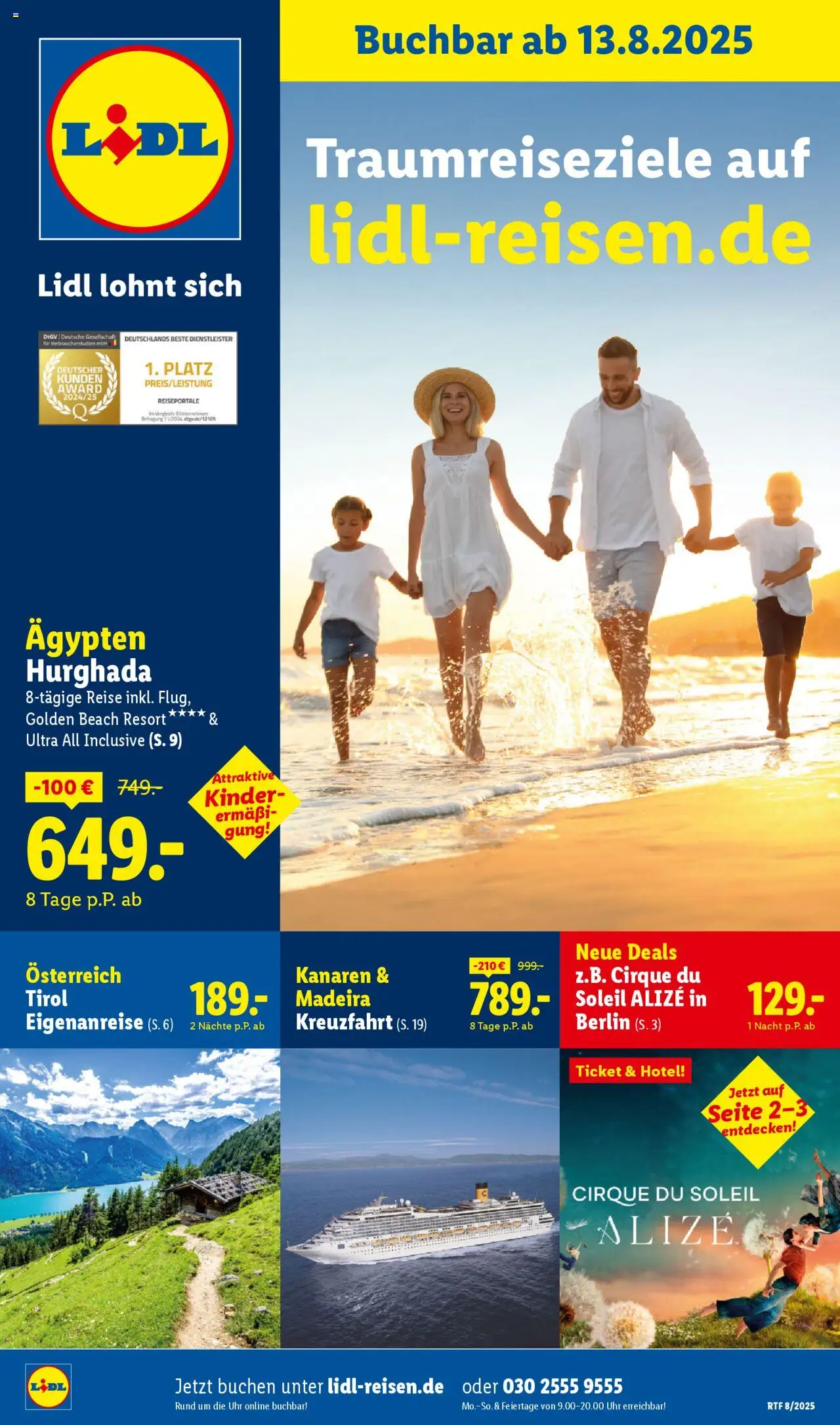 Lidl Reisen - Themenprospekt - gültig ab dem 13.08.2025 | Seite: 1 | Produkte: Uhr