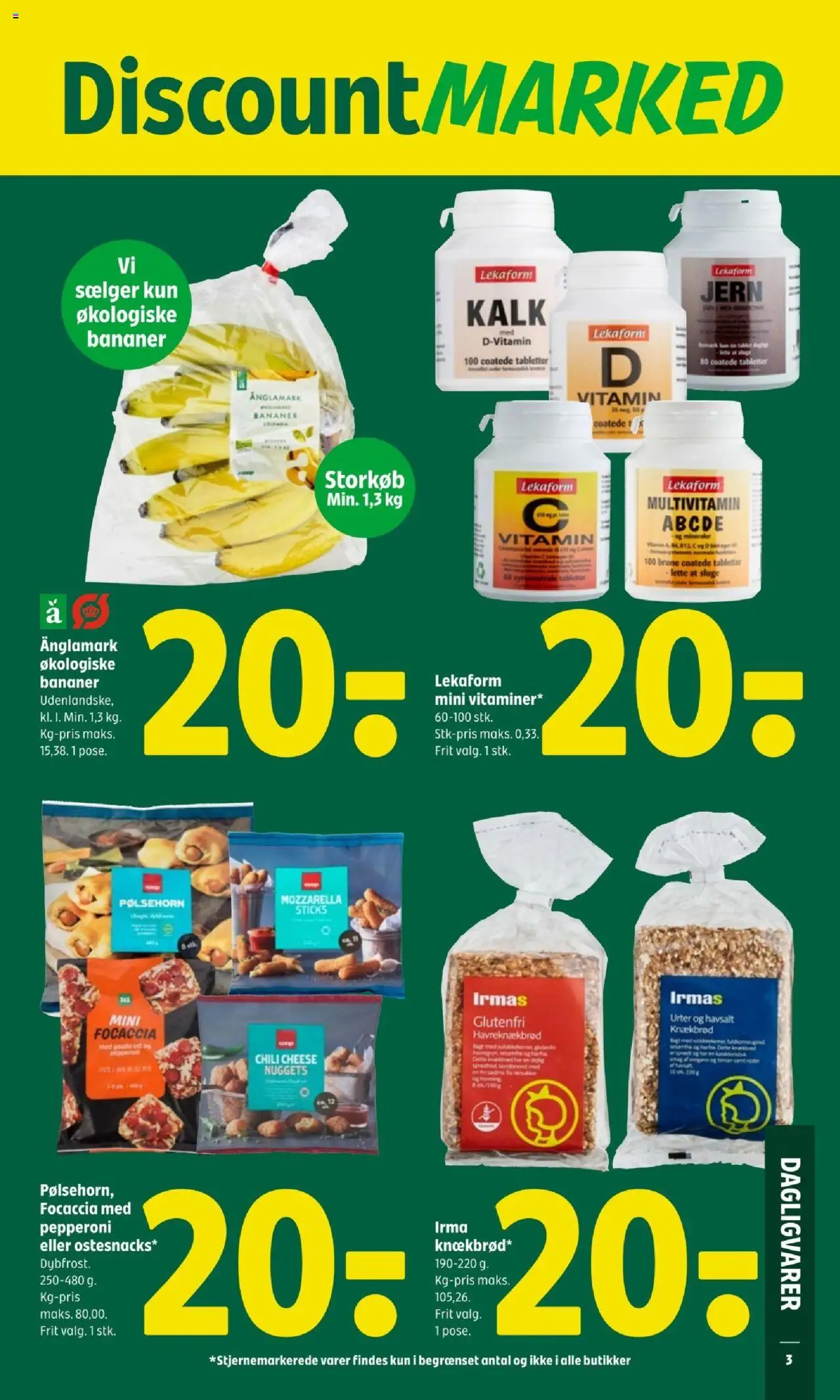 Coop 365 Tilbudsavis gyldig fra 07.08.2025 | Side: 3 | Produkter: Ost, Nuggets, Mozzarella, Focaccia