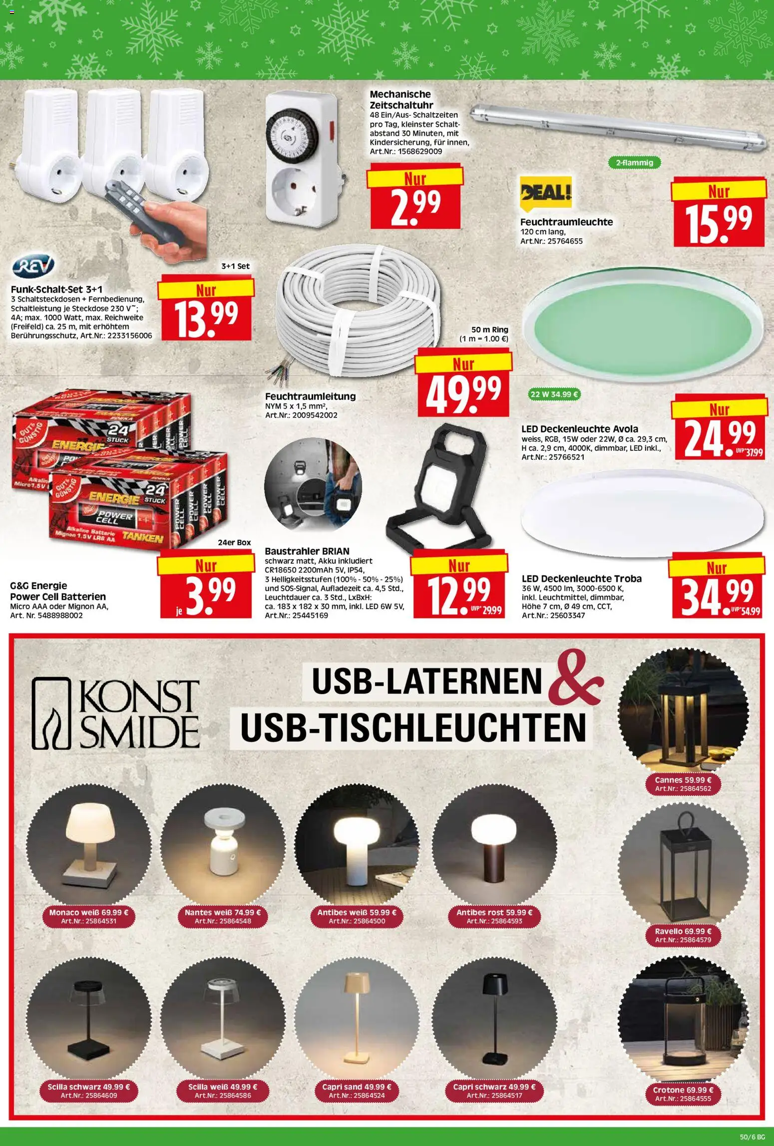 HERKULES Bau & Garten – gültig ab 08.12.2025 | Seite: 6 | Produkte: Batterien, Steckdose, Box, Batterie