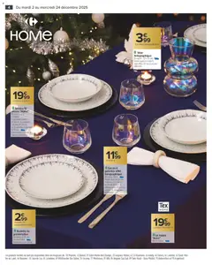 Carrefour - Prévisualisation de Carrefour Déco & art de table   valide à partir de 02.12.2025 | Page: 4 | Produits: Champagne, Vase, Nappe, Vin