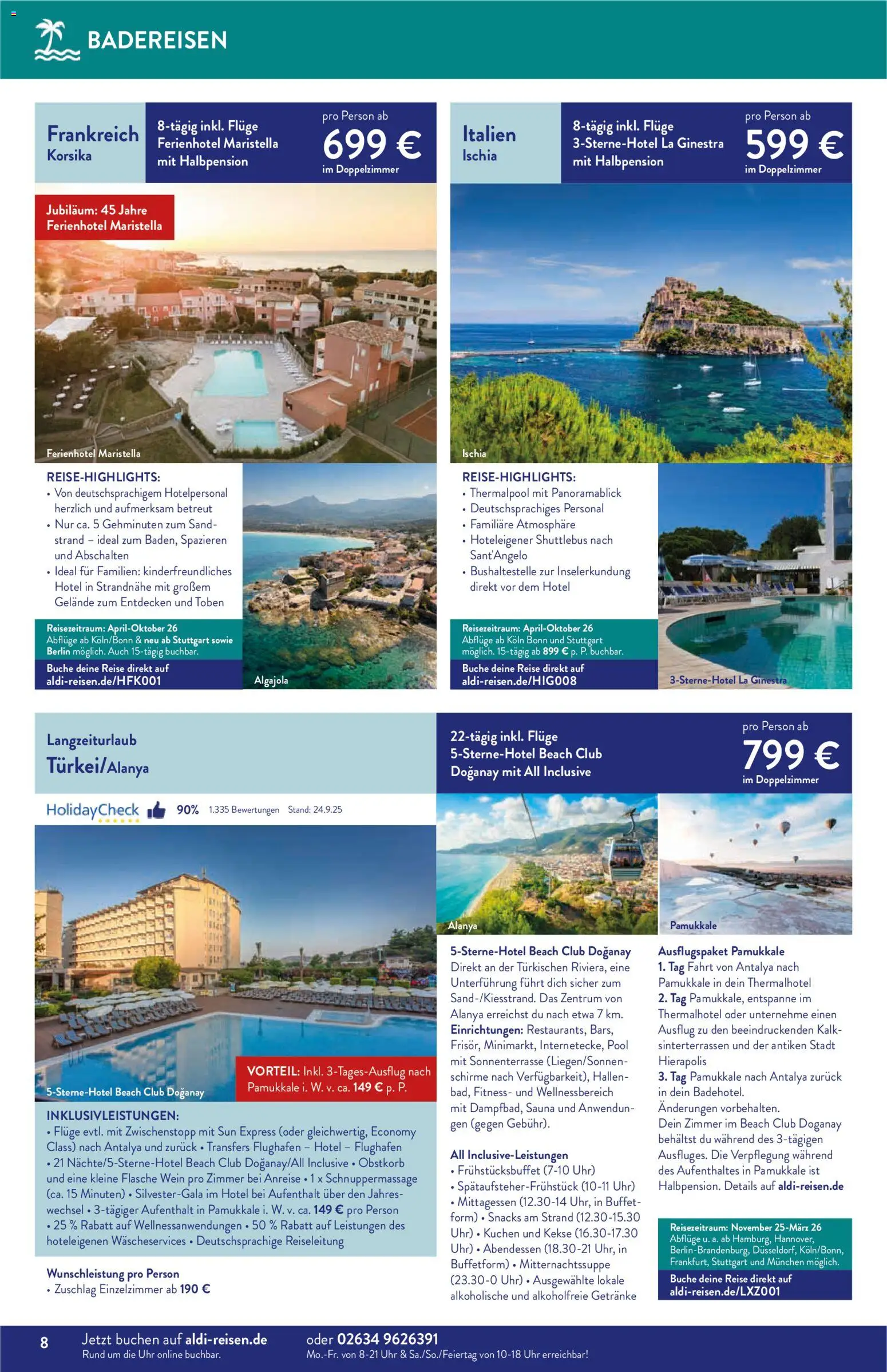 Aldi Reisen – gültig ab 01.11.2025 | Seite: 8