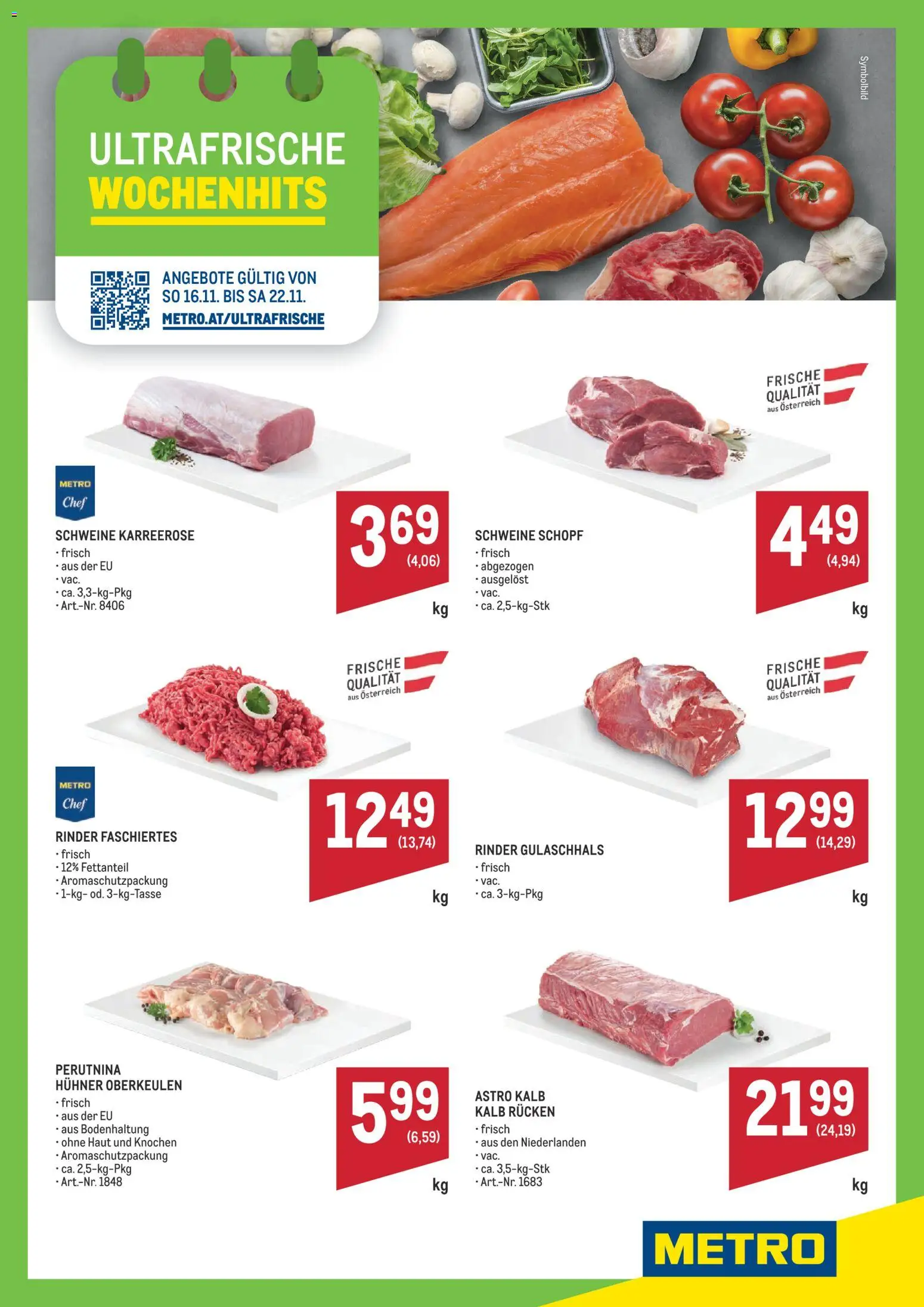 Metro angebote Wochenhits gültig ab 16.11.2025 | Seite: 1