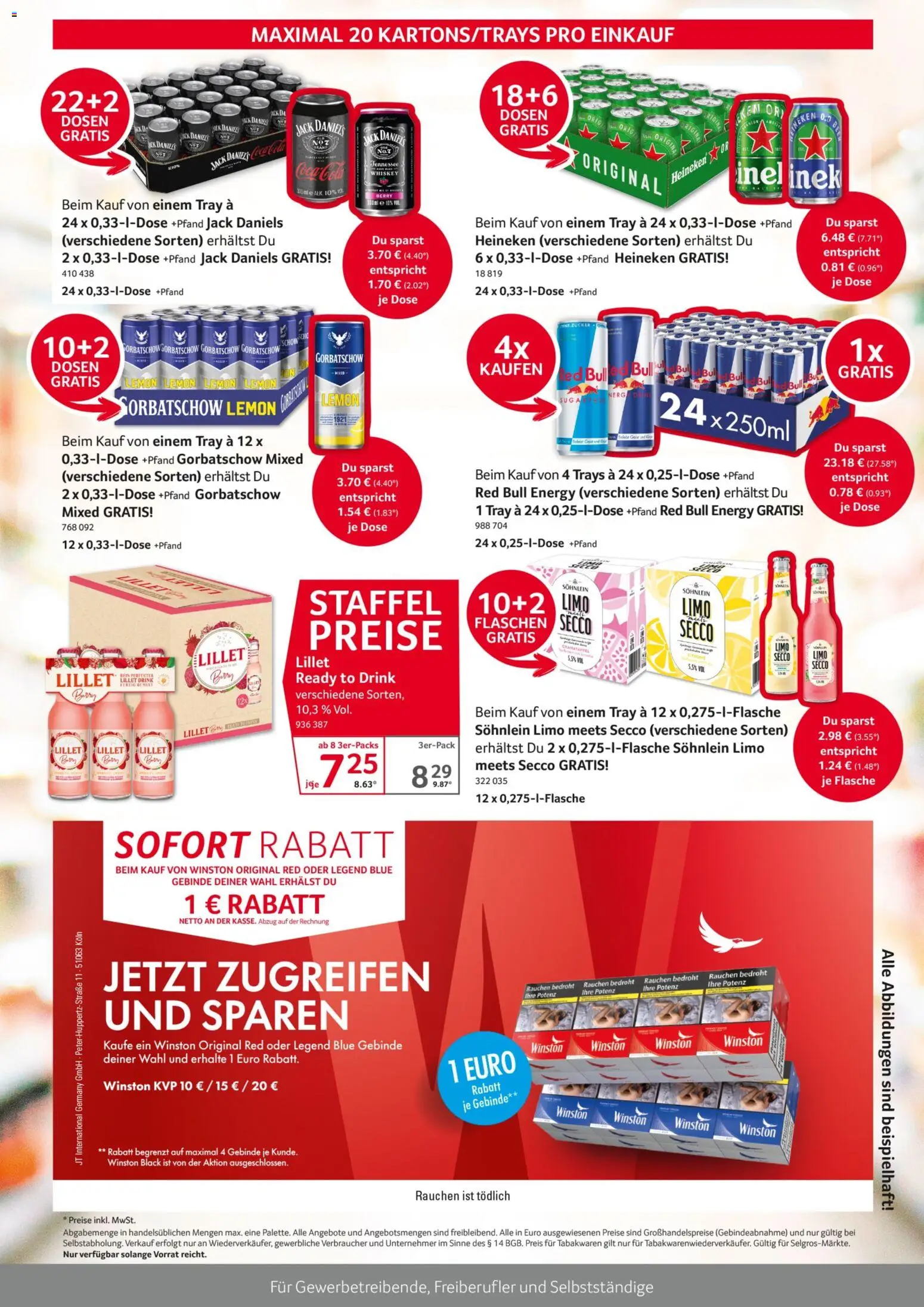 Selgros Tag des Handels – gültig ab 24.03.2026 | Seite: 2 | Produkte: Coca cola, Cola, Jack Daniel's, Heineken