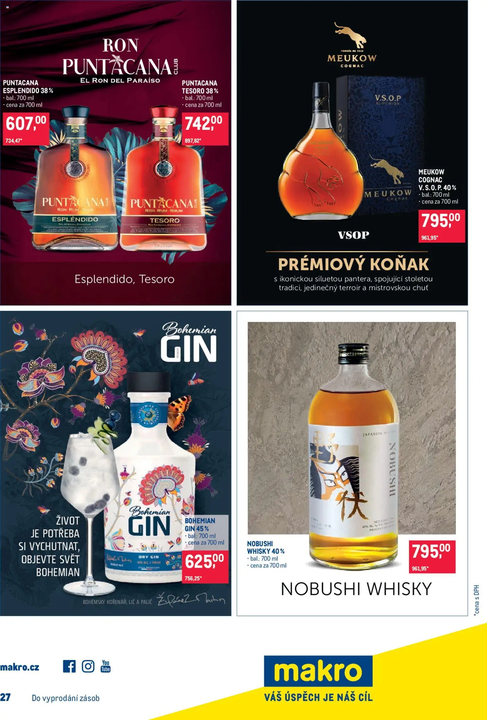 Makro leták - Pro milovníky jídla od 17.12.2025 | Strana: 32 | Produkty: Rum, Gin, Whisky, Dry gin