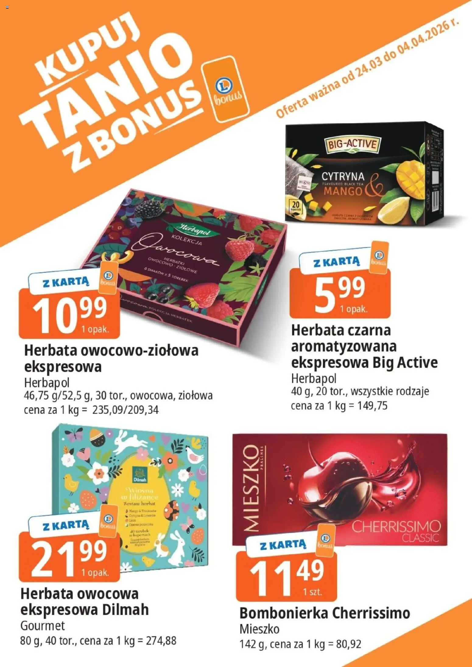 E.Leclerc gazetka - Kupony dodatkowe od 24.03.2026 | Strona: 16 | Produkty: Cytryna, Mango, Bombonierka, Herbata