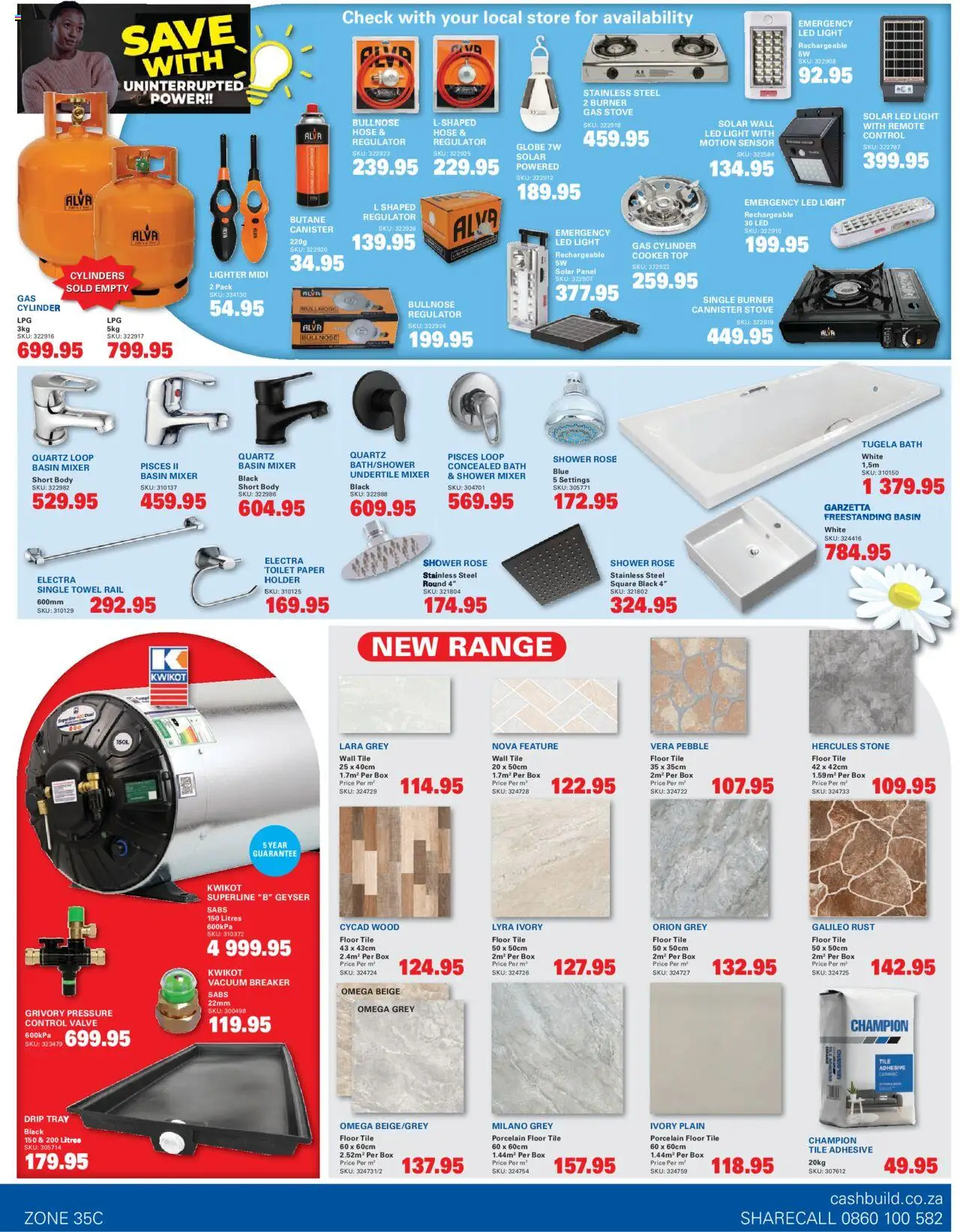 Cashbuild Eastern Cape - Catalogue	 │ valid from 25.08.2025 | Page: 3 | Products: Cannister, Mixer, Adhesive, Drip tray