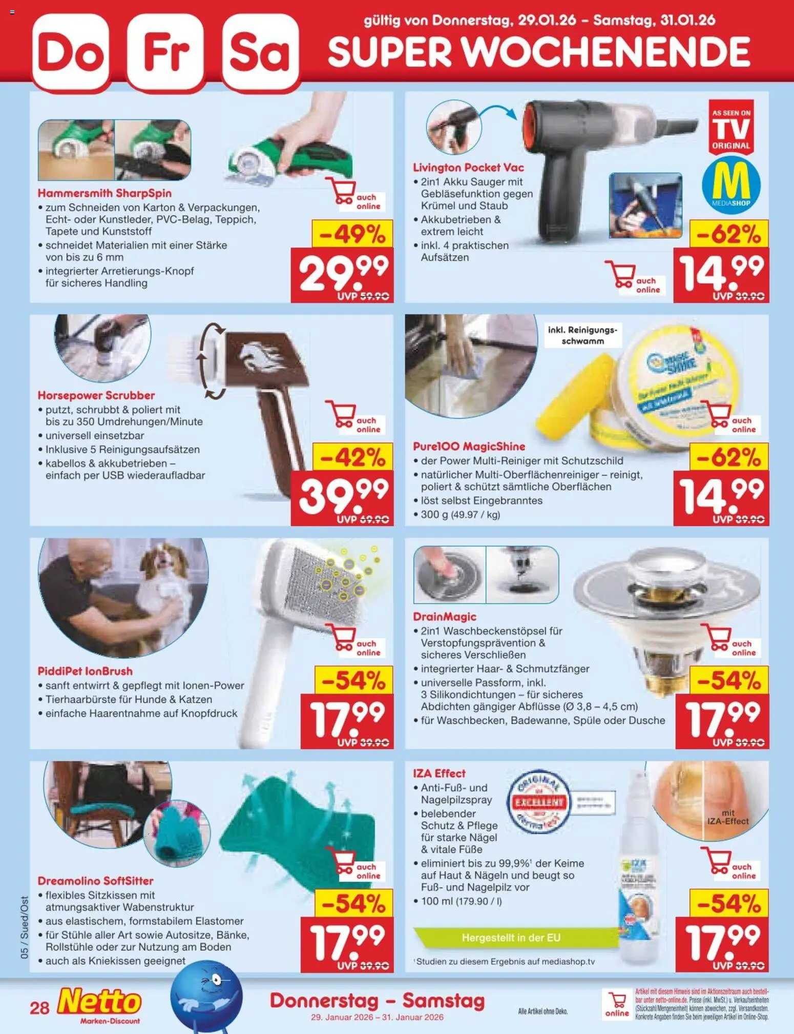 Netto Marken-Discount Prospekt 	 – gültig ab 26.01.2026 | Seite: 36 | Produkte: USB, Dusche