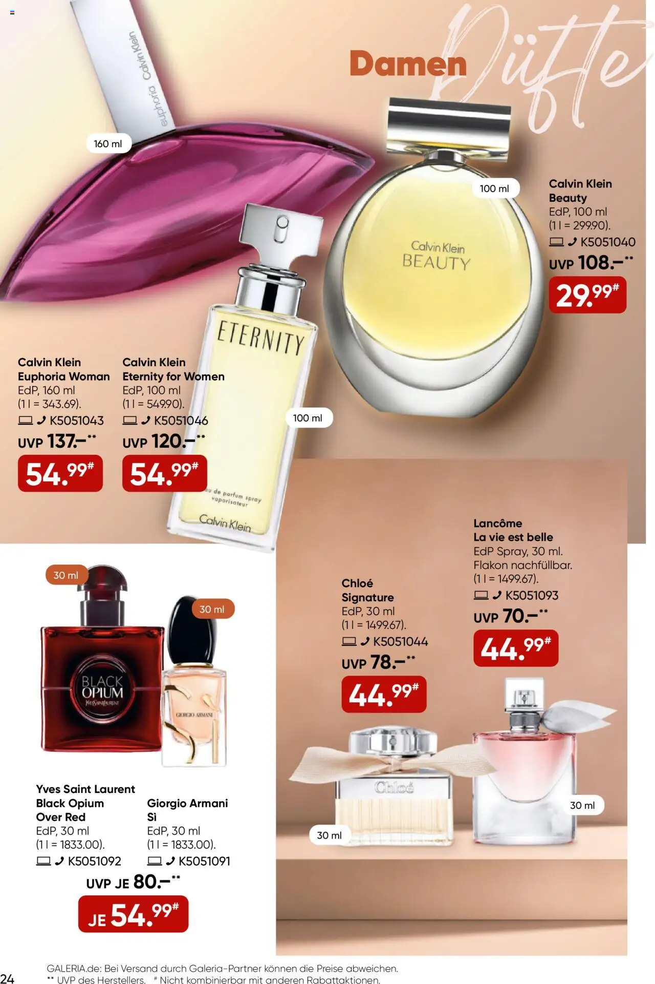 Galeria Karstadt Kaufhof Prospekt 	 – gültig ab 17.09.2025 | Seite: 24 | Produkte: Parfüm