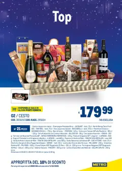 Anteprima del volantino Metro Natale catalogo valido a partire dal 06.11.2025 | Pagina: 5 | Prodotti: Crema, Verdure, Basilico, Champagne