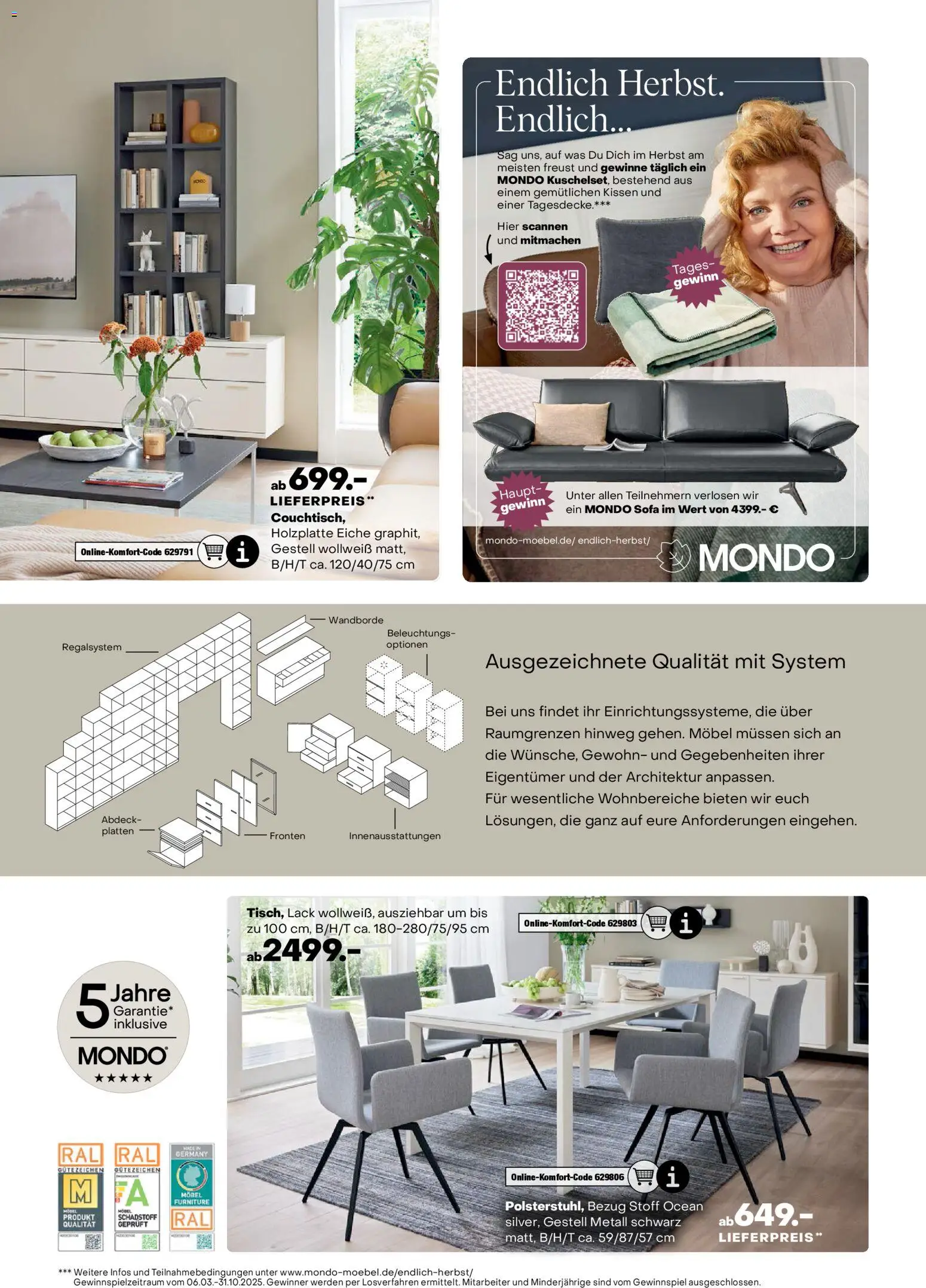 Ostermann Endlich Herbst MONDO Prospekt – gültig ab 25.10.2025 | Seite: 5 | Produkte: Kissen, Sofa, Tagesdecke