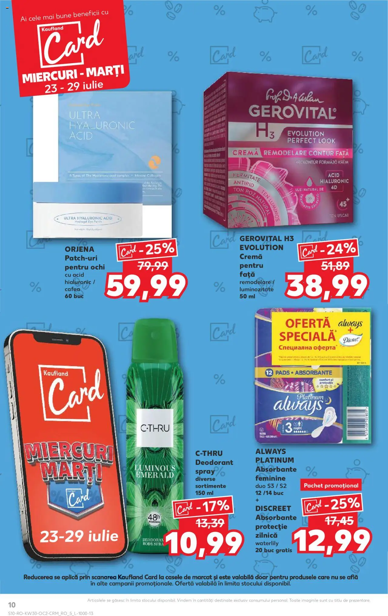 Kaufland RO akciós ujság - amely érvényes a következő dátumtól: 23.07.2025 | Oldal: 10 | Termékek: Body