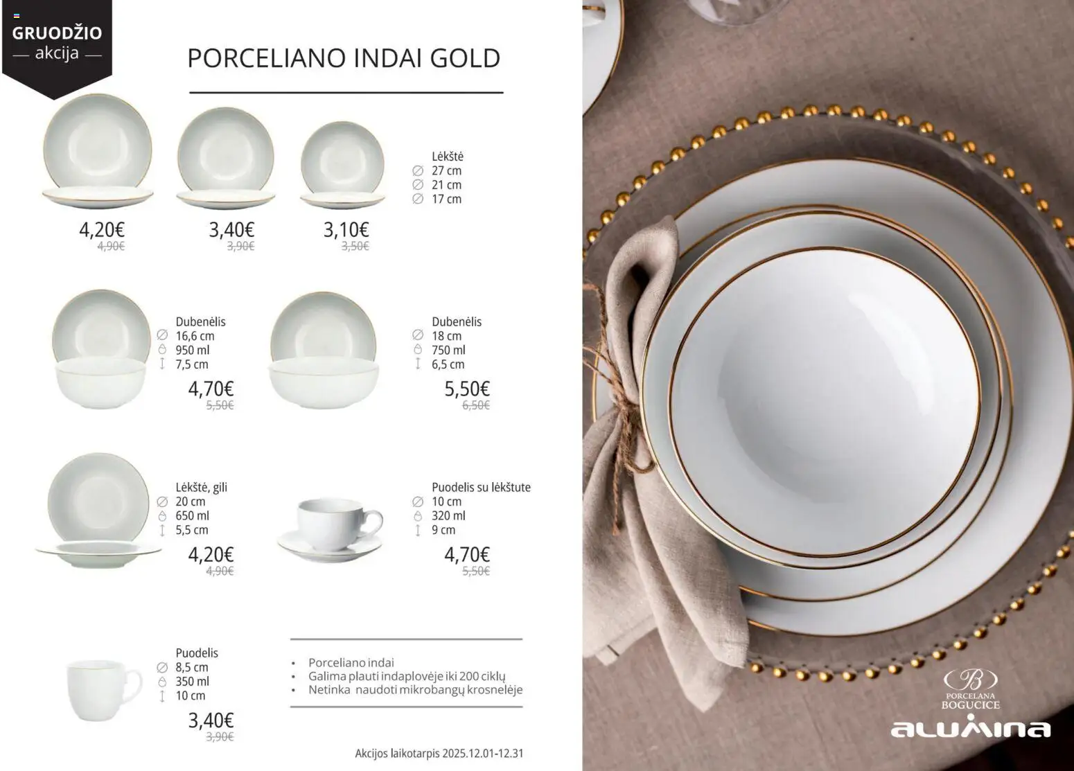 ePromo akcijos nuo 01.11.2025 | Puslapis: 10 | Prekių: Puodelis, Lėkštė, Indai