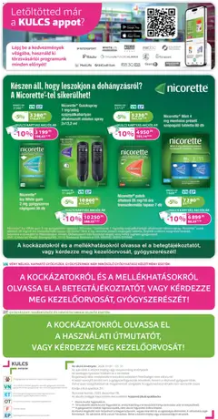 Kulcs Patika Akciós újság - amely érvényes a következő dátumtól: 01.01.2026 | Oldal: 20 | Termékek: Rágógumi, Óra