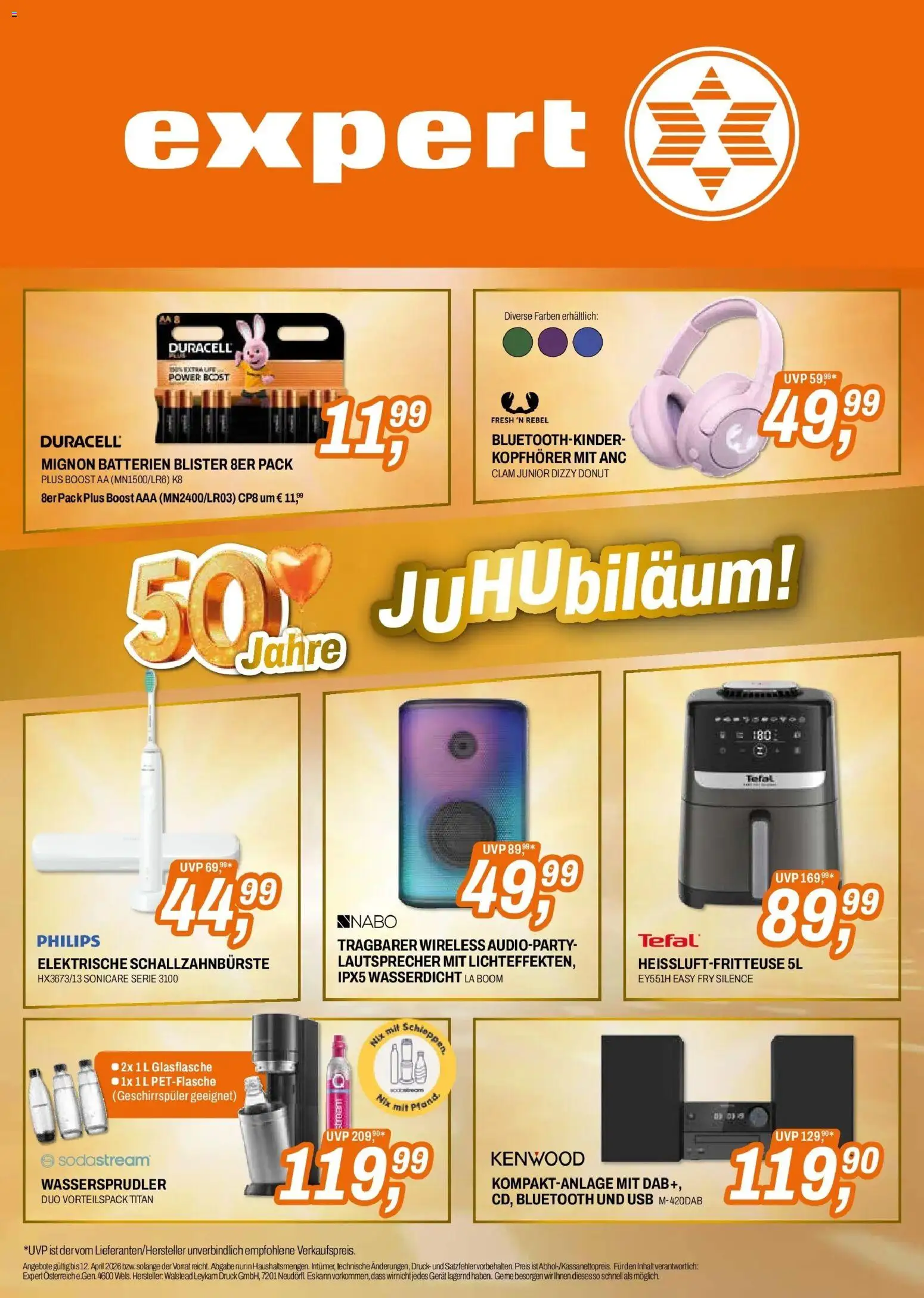 Expert Wien gültig ab 25.03.2026 | Seite: 14 | Produkte: Kopfhörer, Lautsprecher, USB, Geschirrspüler