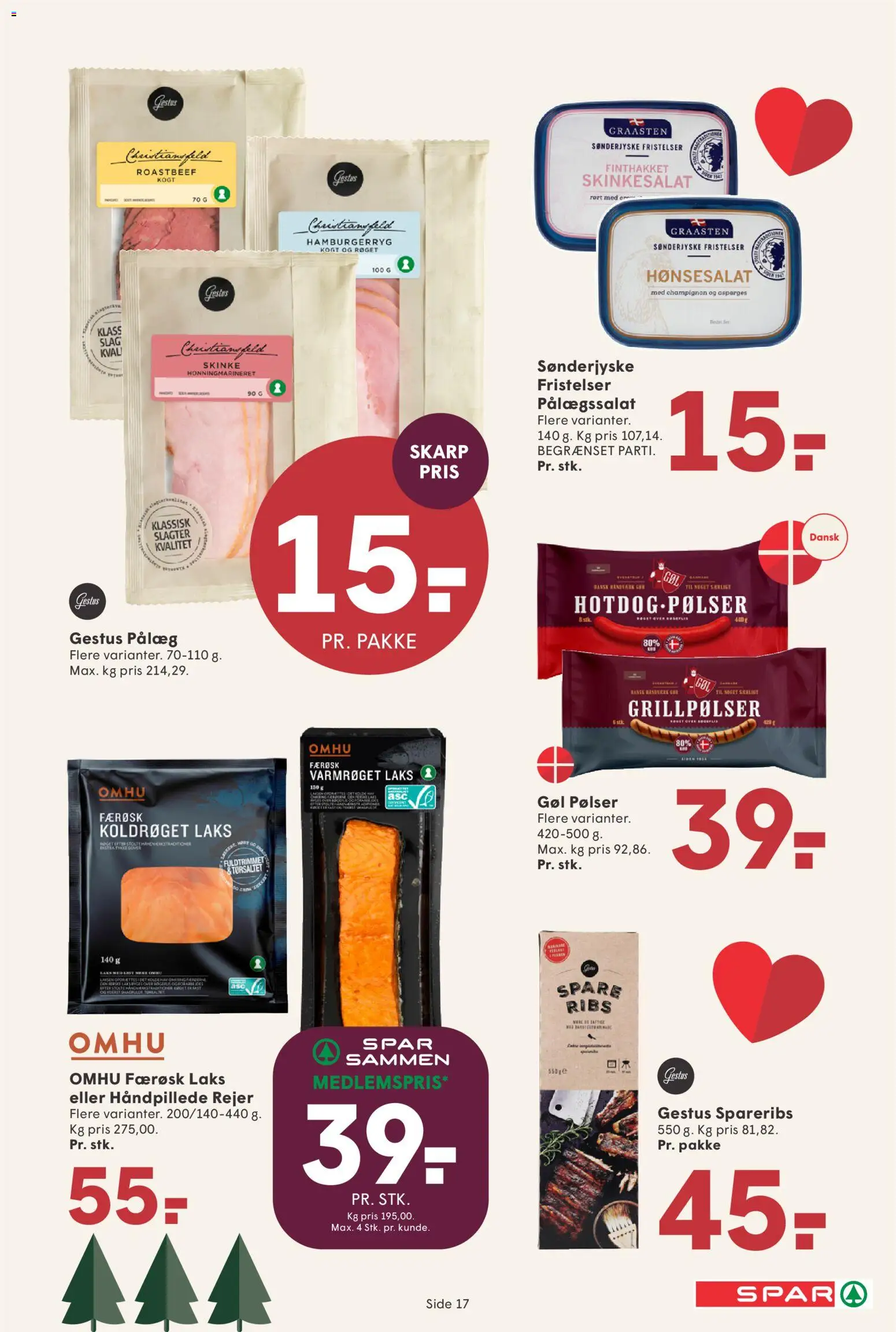 Spar tilbudsavis – gyldig fra 05.12.2025 | Side: 21 | Produkter: Pølser, Aparelho de barbear, Skinkesalat, Asparges