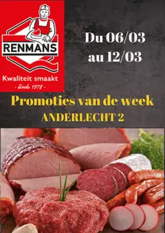 Renmans folder / publicité - Voorbeeld van een folder van Renmans, geldig van 06.03.2026