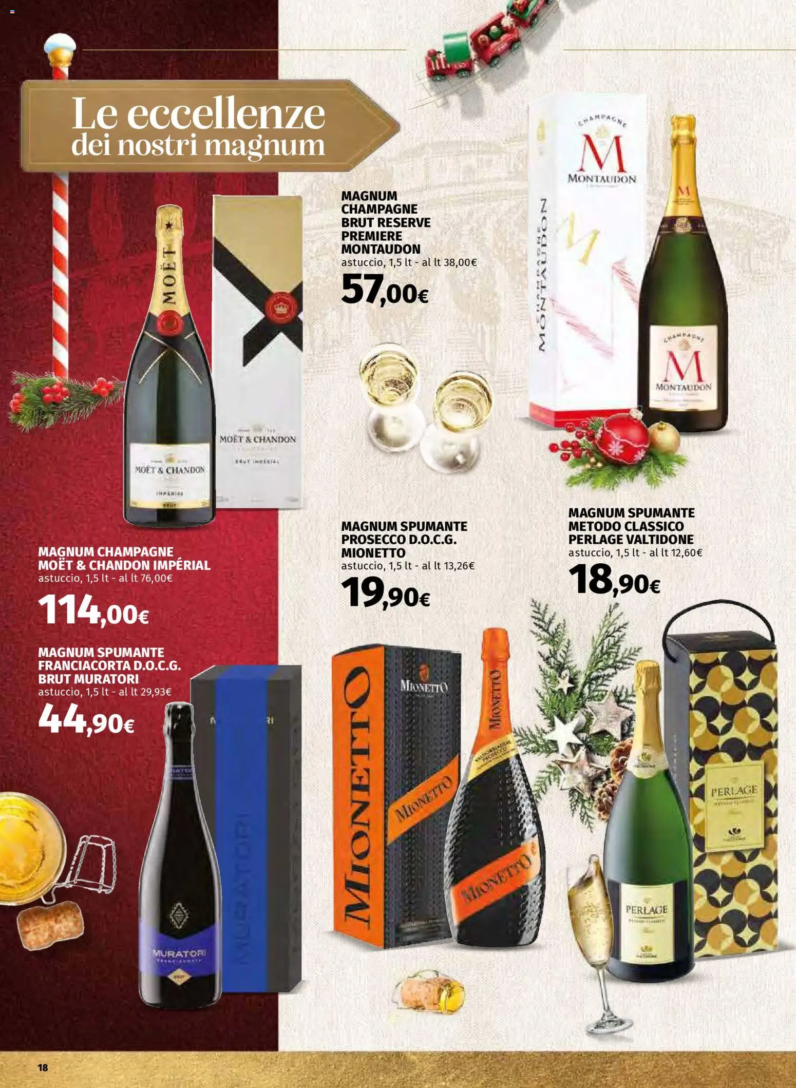 Volantino COOP del 01.12.2025 | Pagina: 18 | Prodotti: Prosecco, Spumante, Champagne