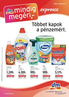 DM Drogerie Markt akciós újság - amely érvényes a következő dátumtól: 19.03.2026