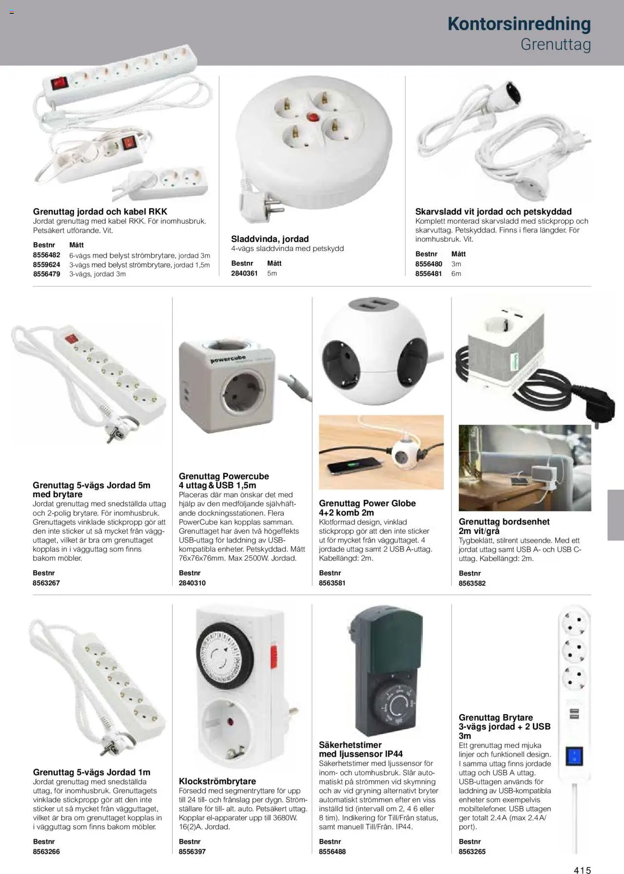 Office Depot reklamblad aktuell från 15.02.2024 | Sida: 417 | Produkter: Uttag, Kabel, USB