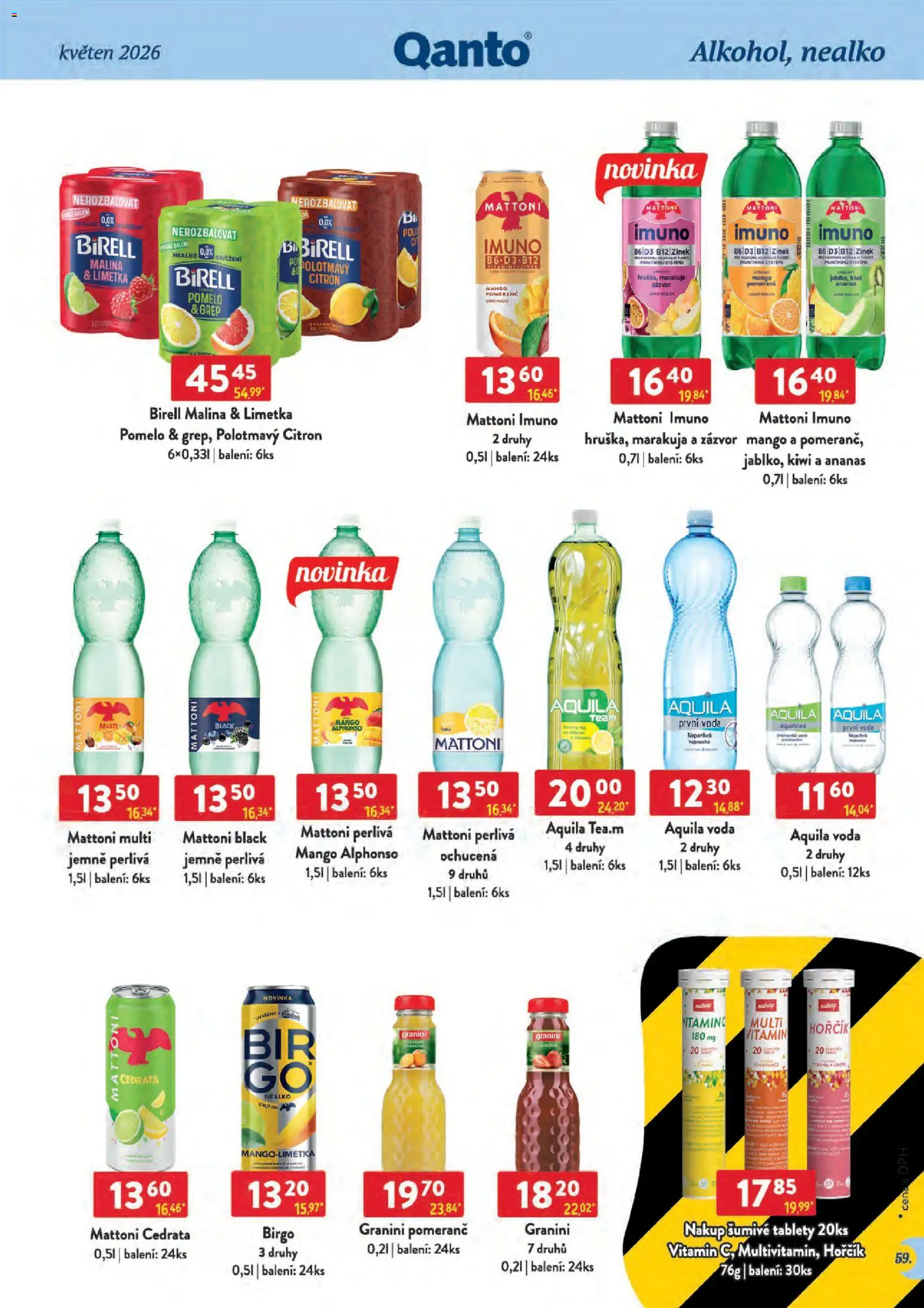 Astur & Qanto leták - Velkoobchod 05/2026 od 01.05.2026 | Strana: 59 | Produkty: Mango, Hořčík, Kiwi, Granini