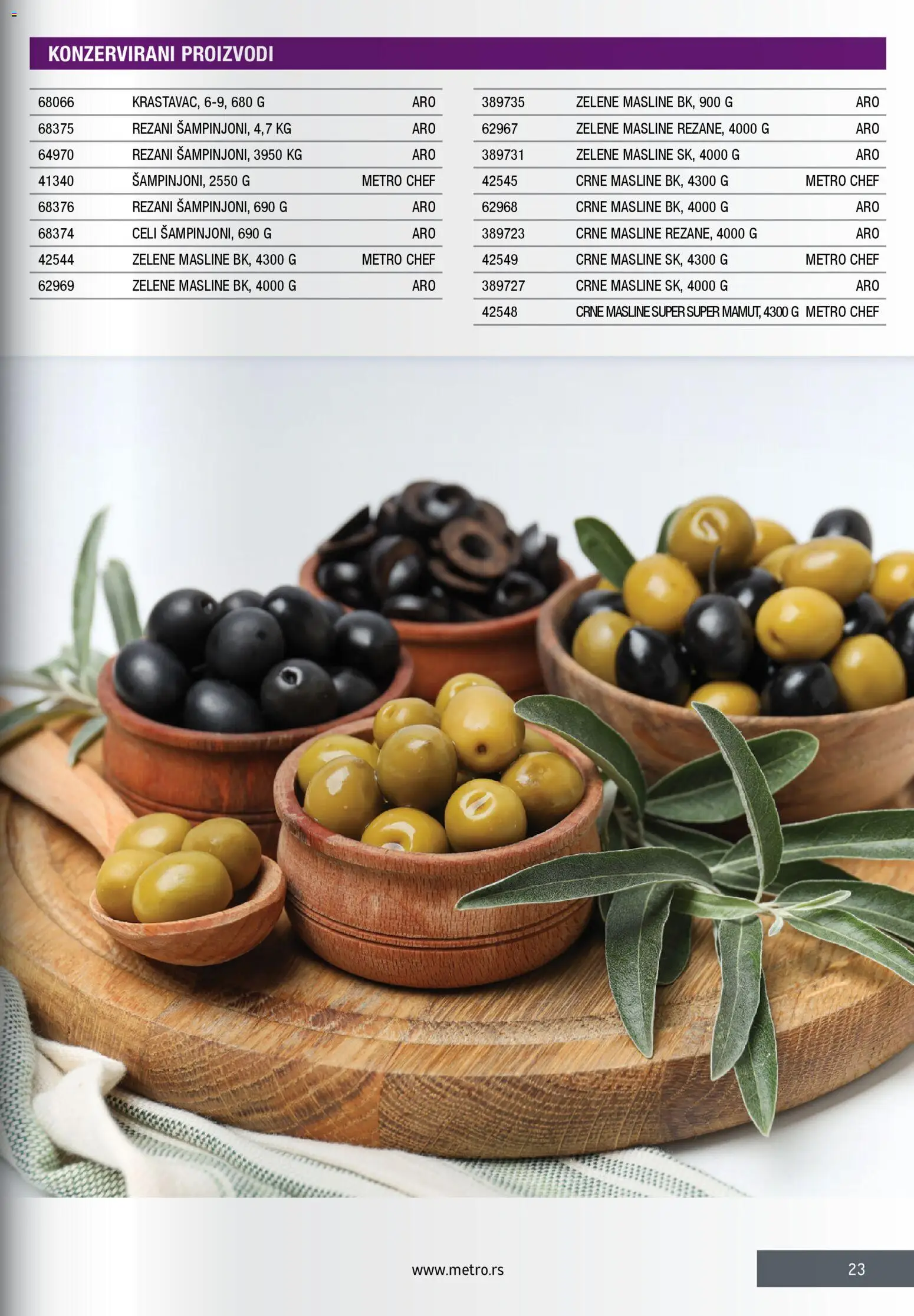 Metro katalog - važi od 28.11.2025 | Strana: 23 | Proizvode: Masline