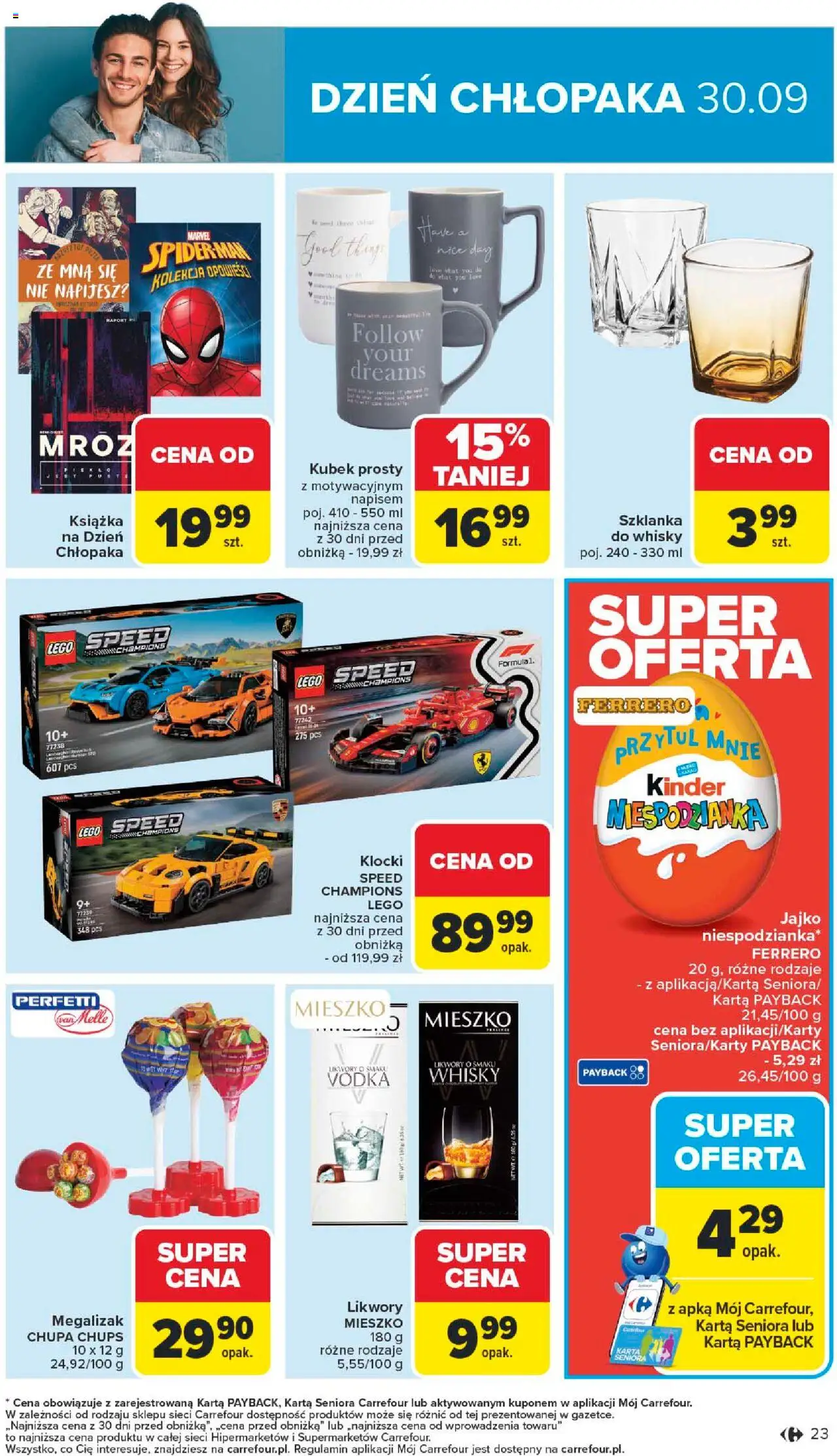 Carrefour Gazetka od 22.09.2025 | Strona: 25 | Produkty: Szklanka, Karta, Vodka, Whisky