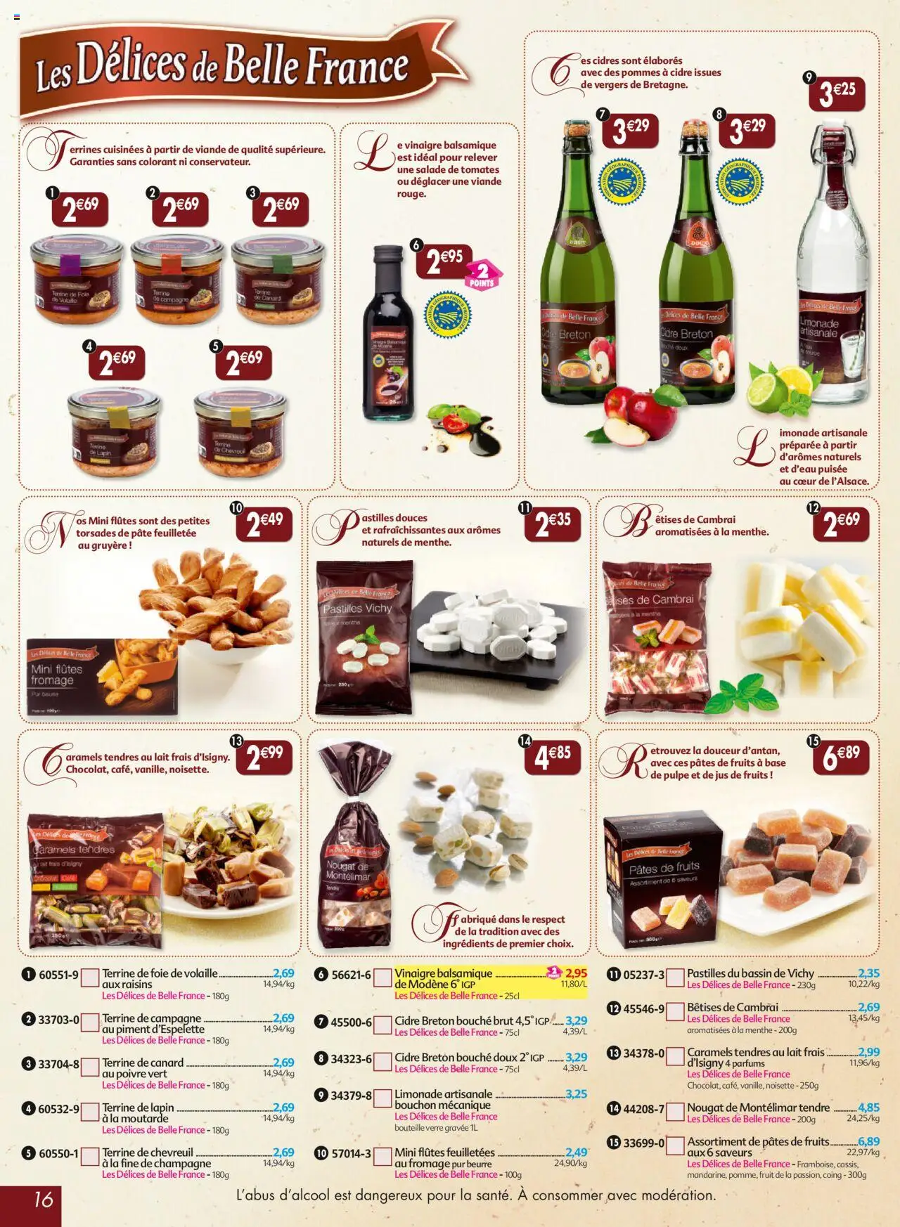  | Page: 16 | Produits: Salade, Menthe, Piment d'espelette, Jus