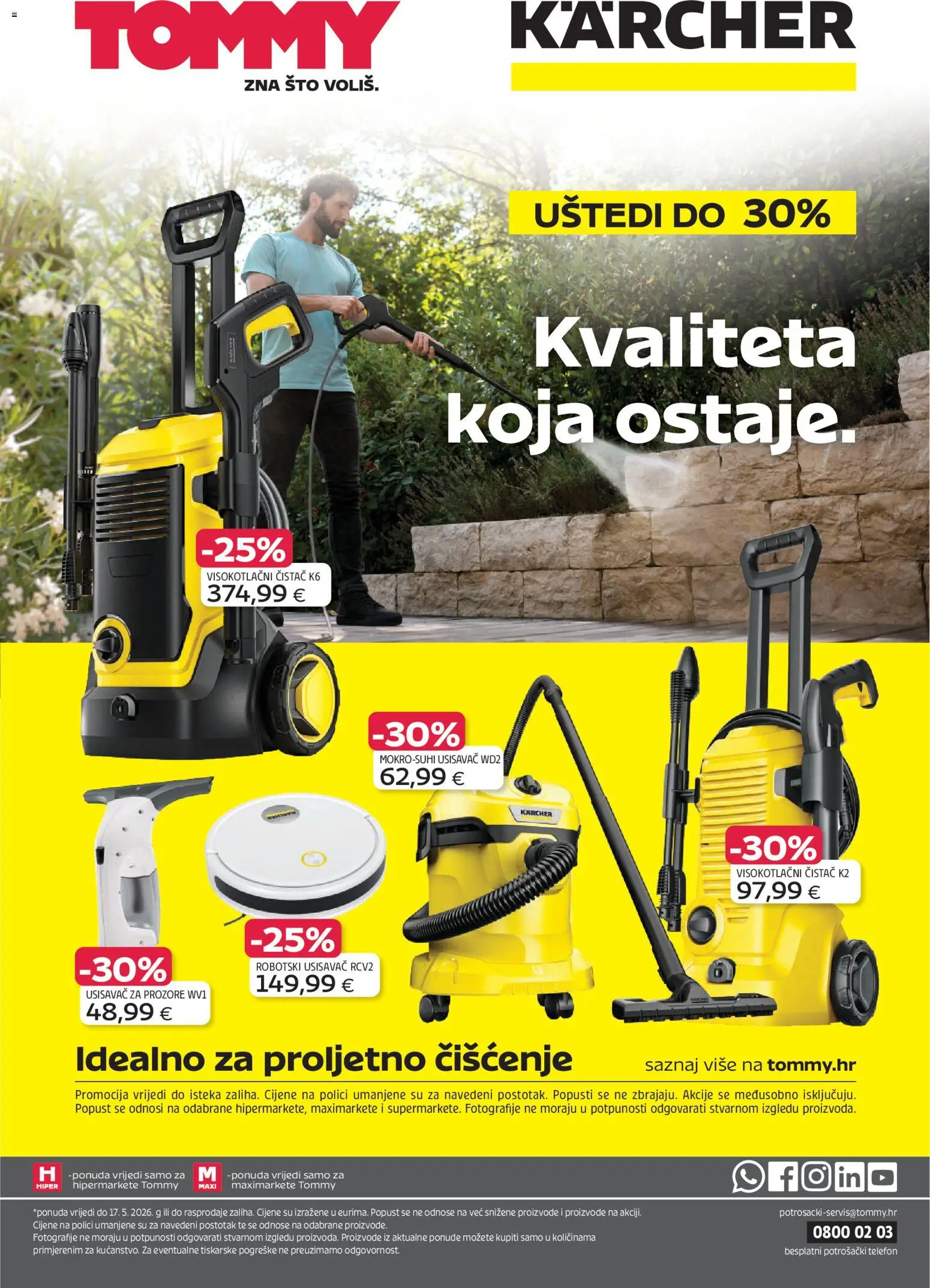 Tommy katalog | vrijedi od 27.04.2026 | Stranica: 14 | Proizvodi: Usisavač, Telefon, Kärcher, Visokotlačni čistač