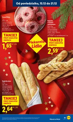 Pogląd oferty "Bagietka z masłem czosnkowym, 165 g, 175 g baguette with garlic butter" - ważna od 15.12.2025 | Strona: 37