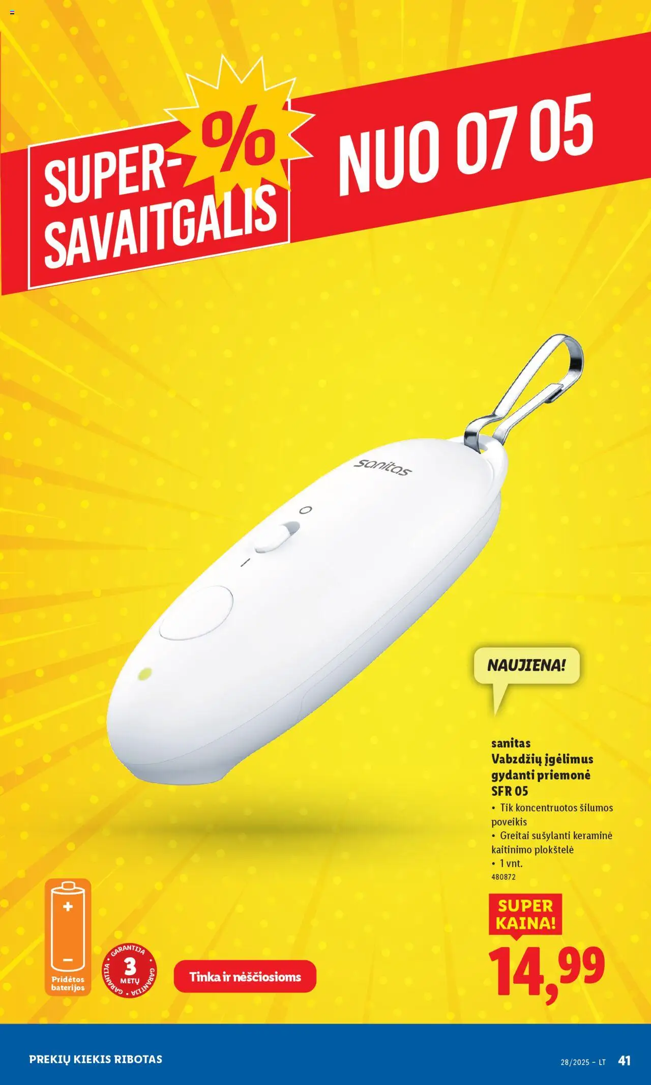 LIDL leidinys - Ne maisto prekių pasiūlymai│galioja nuo 30.06.2025 | Puslapis: 41