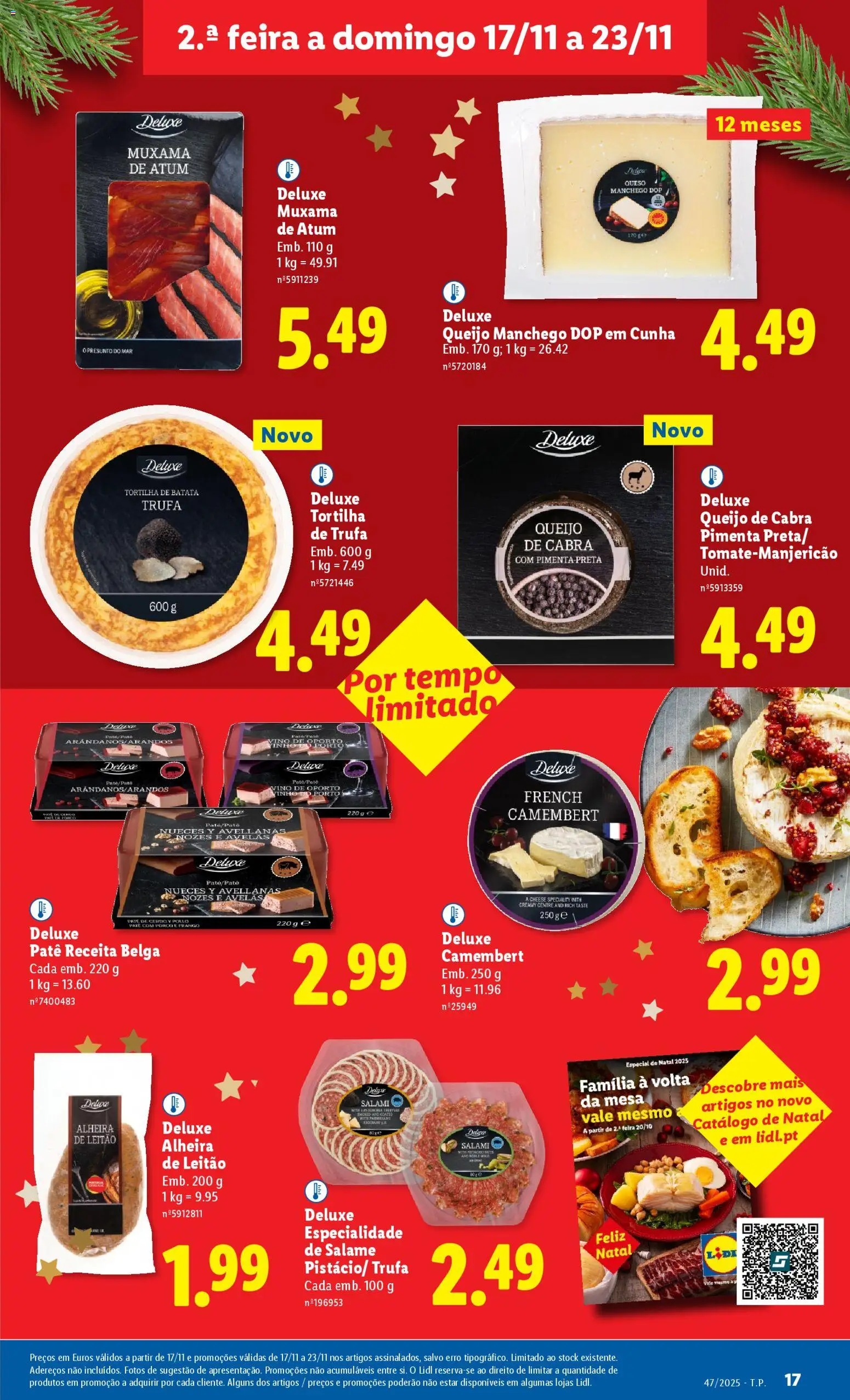 Lidl folheto │ válido de 17.11.2025 | Página: 17 | Produtos: Avelãs, Frango, Mesa, Presunto