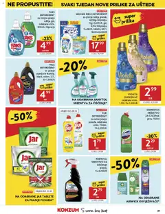 FAKS DETERDŽENT, za strojno pranje rublja, gel, odabrane vrste, 900ml=18pranja - Pregled kataloga iz trgovine Konzum, vrijedi od 15.10.2025 | Stranica: 31