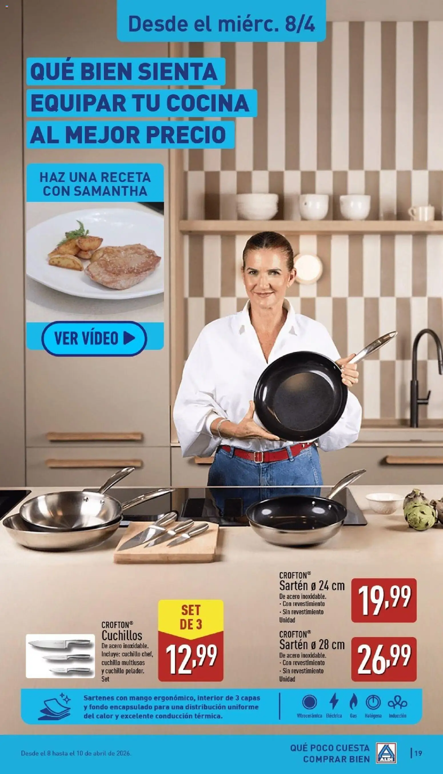 Aldi folleto Canarias │ válido desde el 06.04.2026 | Página: 19 | Productos: Pan, Video, Cocina, Ρούτερ
