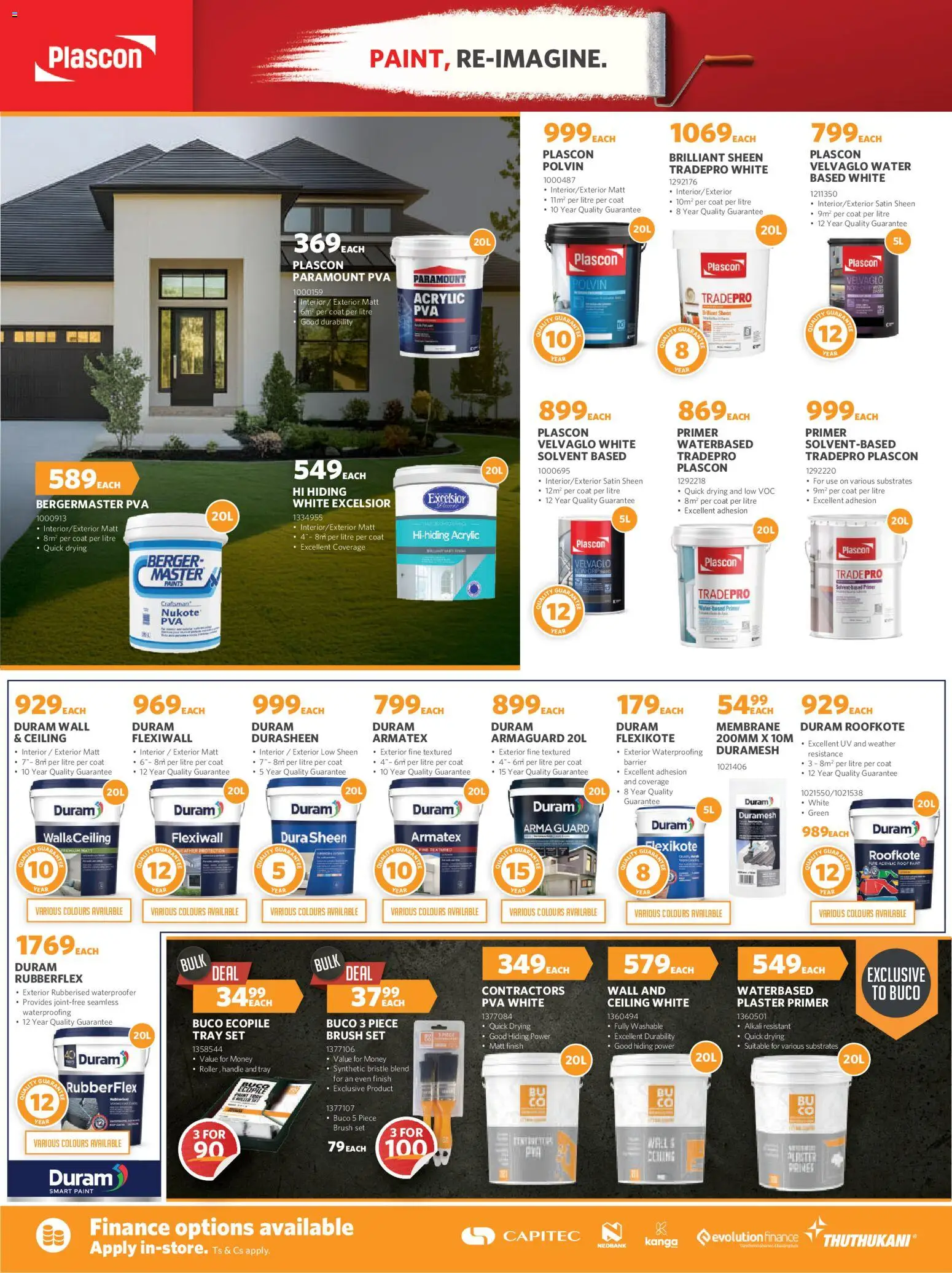 New BUCO catalogue – valid from 01.12.2025 | Page: 4 | Products: Paint, Plaster, Water, Peach