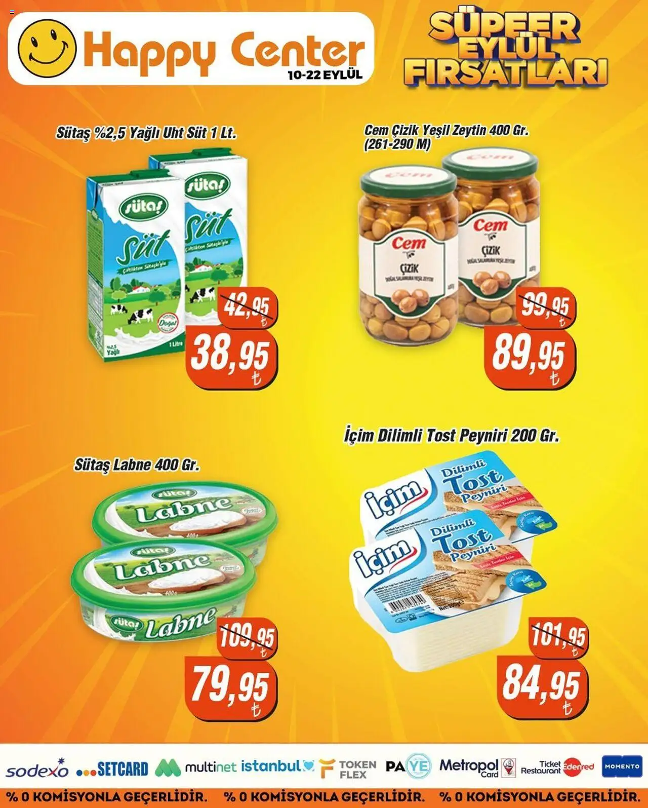 Happy Center Katalog - 10.09.2025 tarihinden itibaren geçerlidir | Sayfa: 11 | Ürünler: Süt, Zeytin
