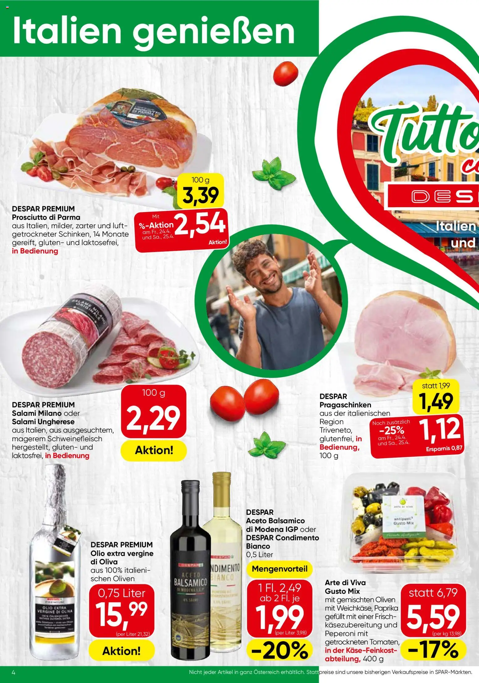 Spar Flugblatt - Burgenland gültig ab 23.04.2026 | Seite: 4 | Produkte: Szeder, Salami, Schweinefleisch