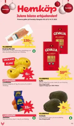 Hemköp - erbjudanden - Förhandsvisning av reklamblad från butik Hemköp aktuell från 08.12.2025