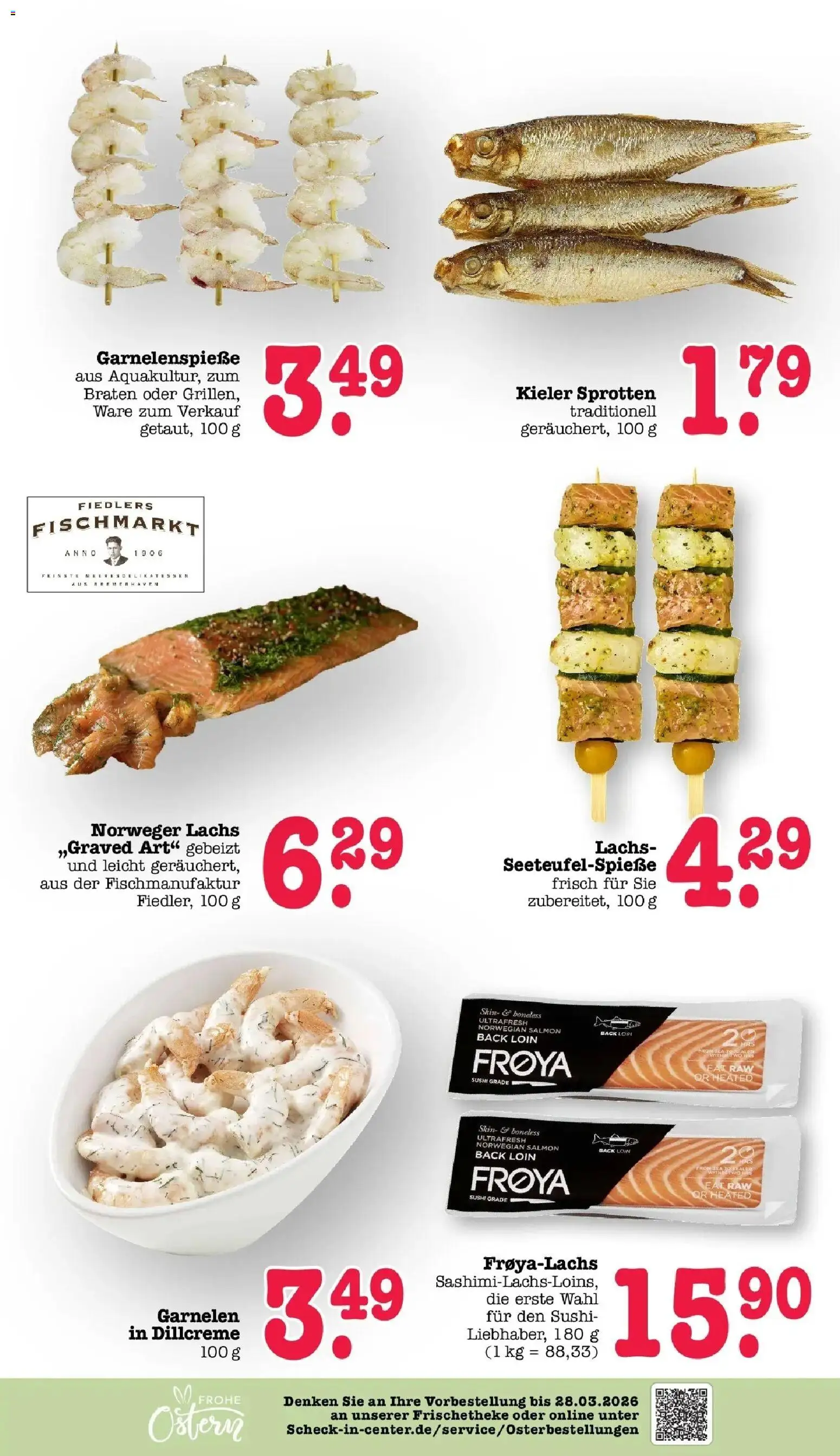 E center Prospekt Sinzheim	 – gültig ab 16.03.2026 | Seite: 18 | Produkte: Garnelen, Lachs