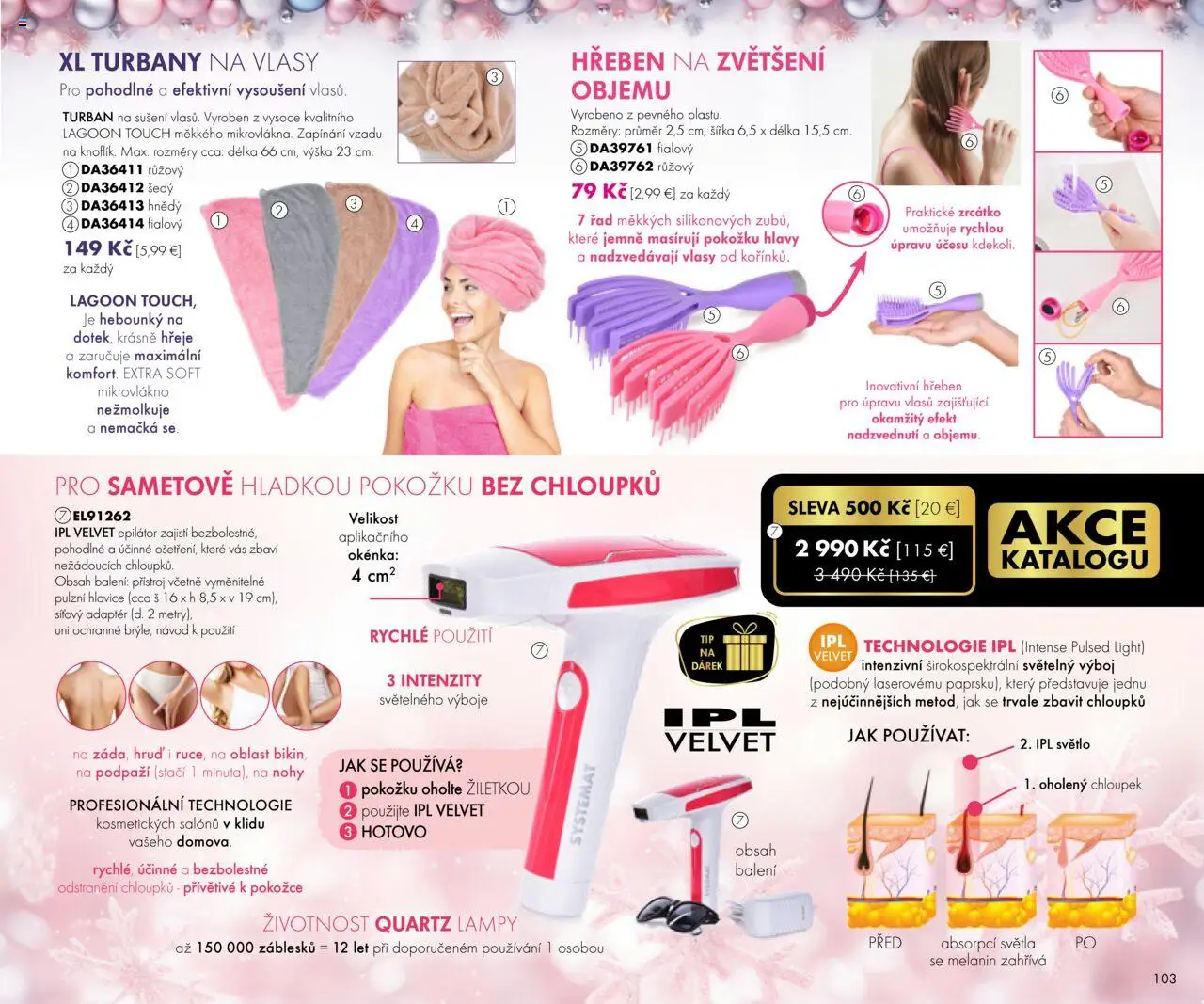 Nové Dedra akcie – leták je platný od 19.09.2025 | Strana: 103 | Produkty: Svetlo, Hrebeň, Svetlá, Epilátor