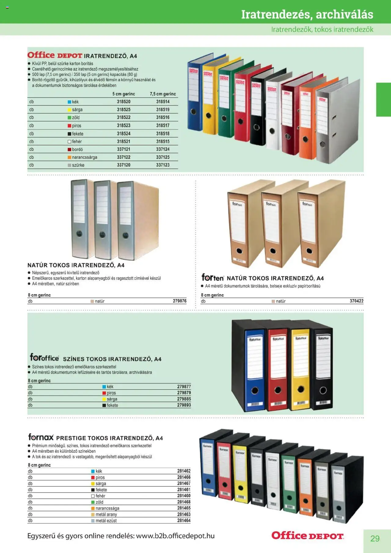Office Depot akciós ujság - amely érvényes a következő dátumtól: 10.04.2025 | Oldal: 29 | Termékek: Tök