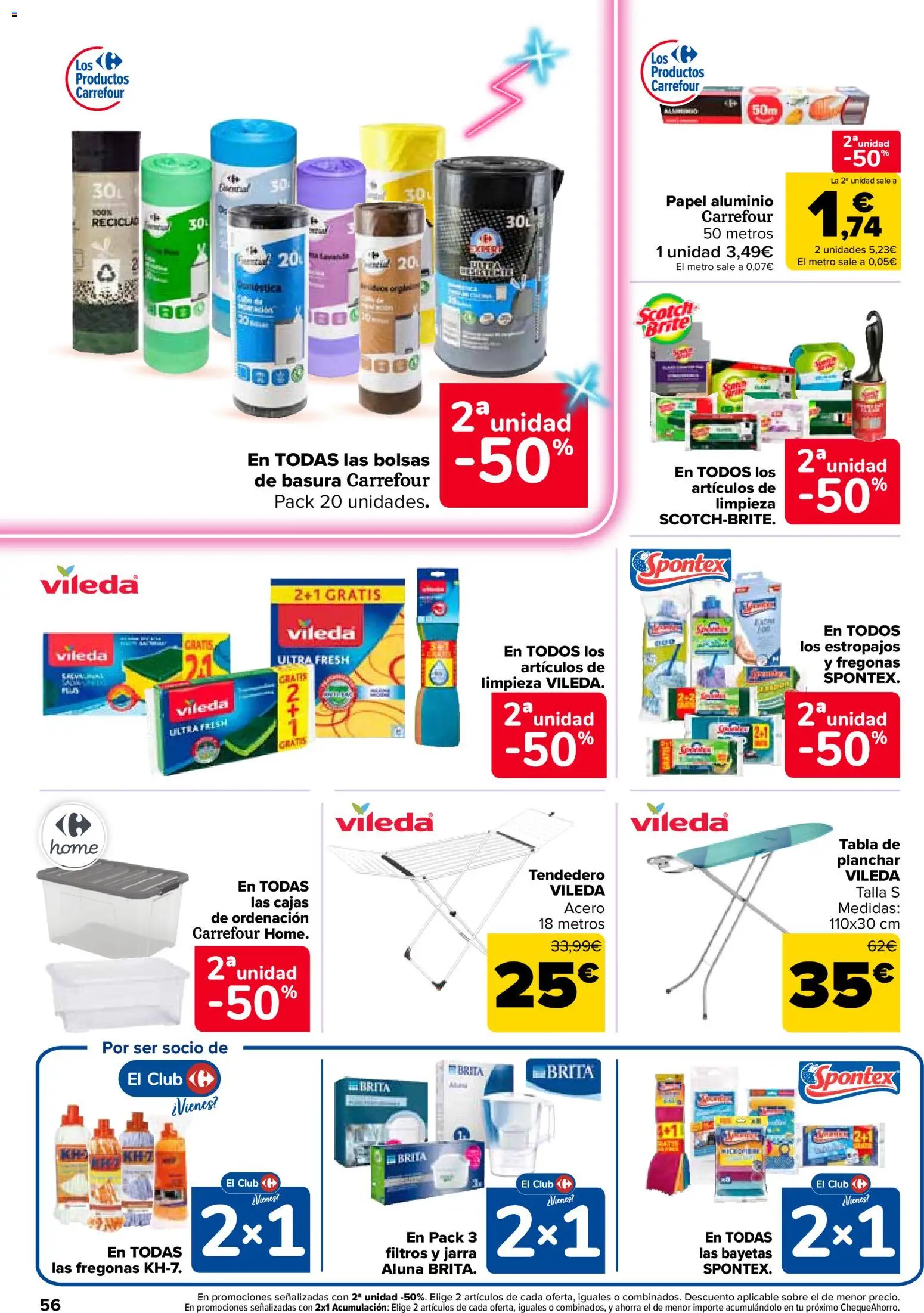 Carrefour folleto │ válido desde el 24.03.2026 | Página: 56 | Productos: Tendedero, Tabla de planchar
