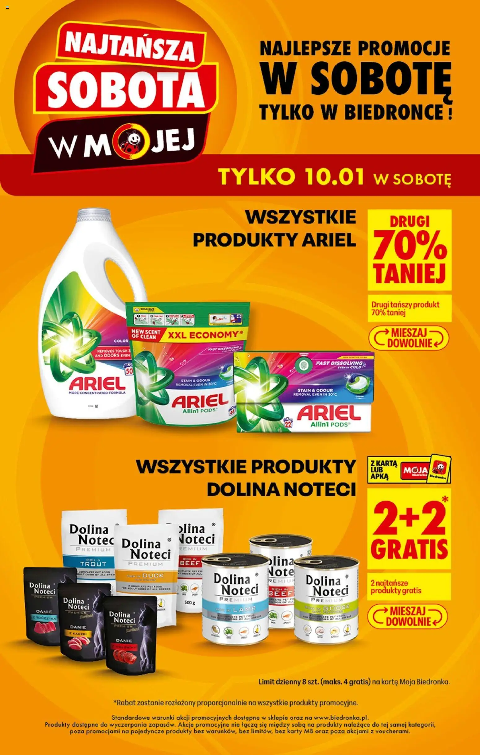 Biedronka gazetka - Najtańsza sobota od 10.01.2026 | Strona: 2 | Produkty: Karta, Ariel