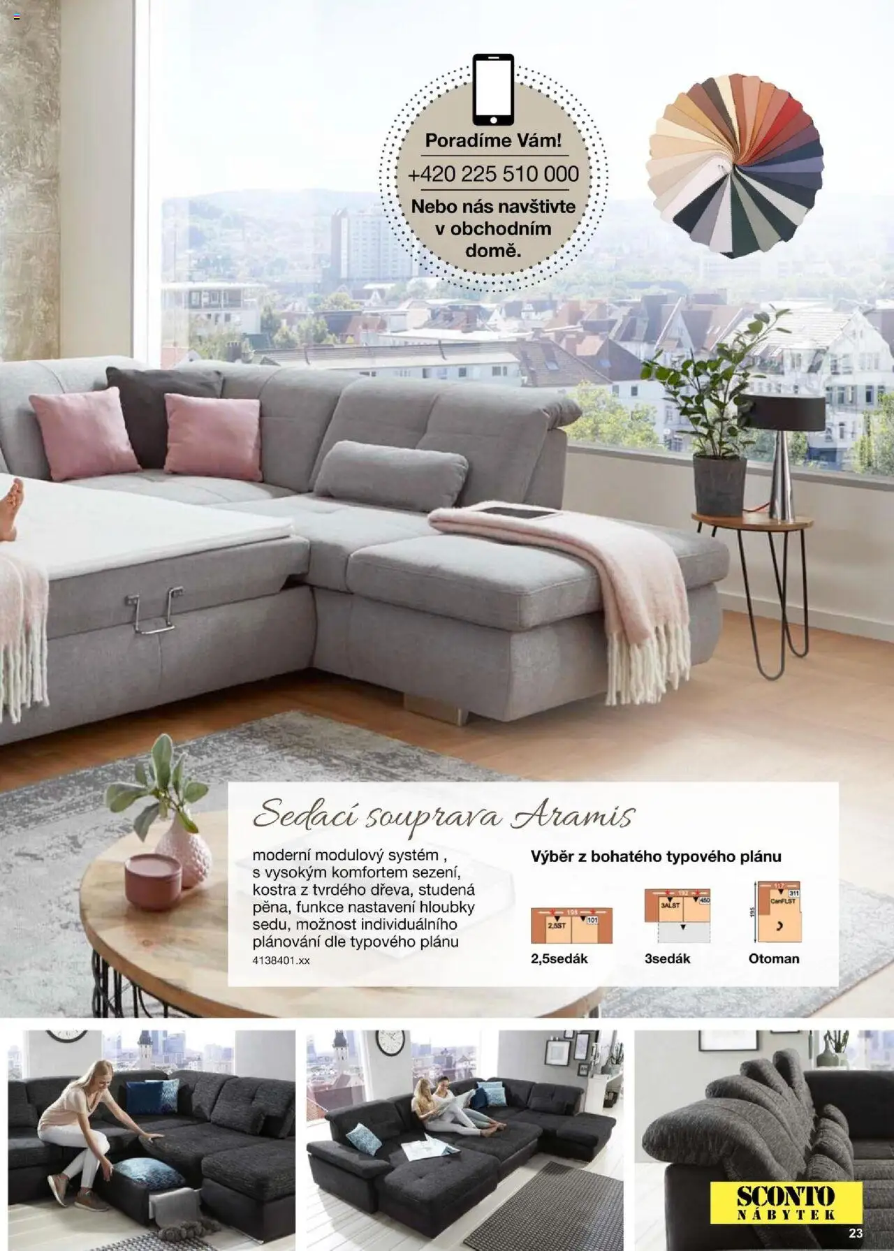 Sconto nábytek katalog - Sedací soupravy od 01.01.2025 | Strana: 23 | Produkty: Sedací souprava, Nábytek