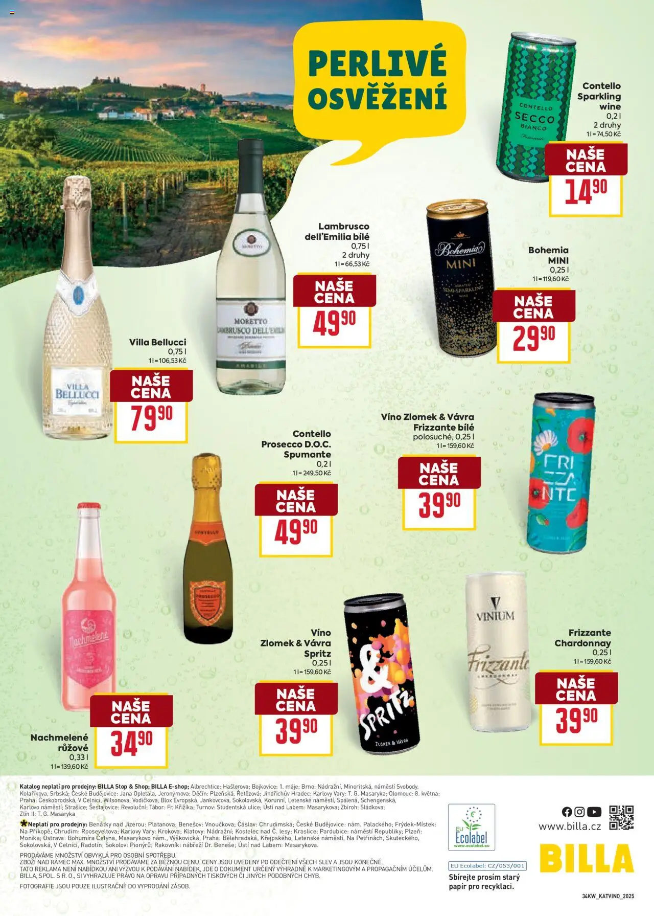 Billa leták - Víno od 20.08.2025 | Strana: 12 | Produkty: Lambrusco, Víno, Frizzante, Spritz