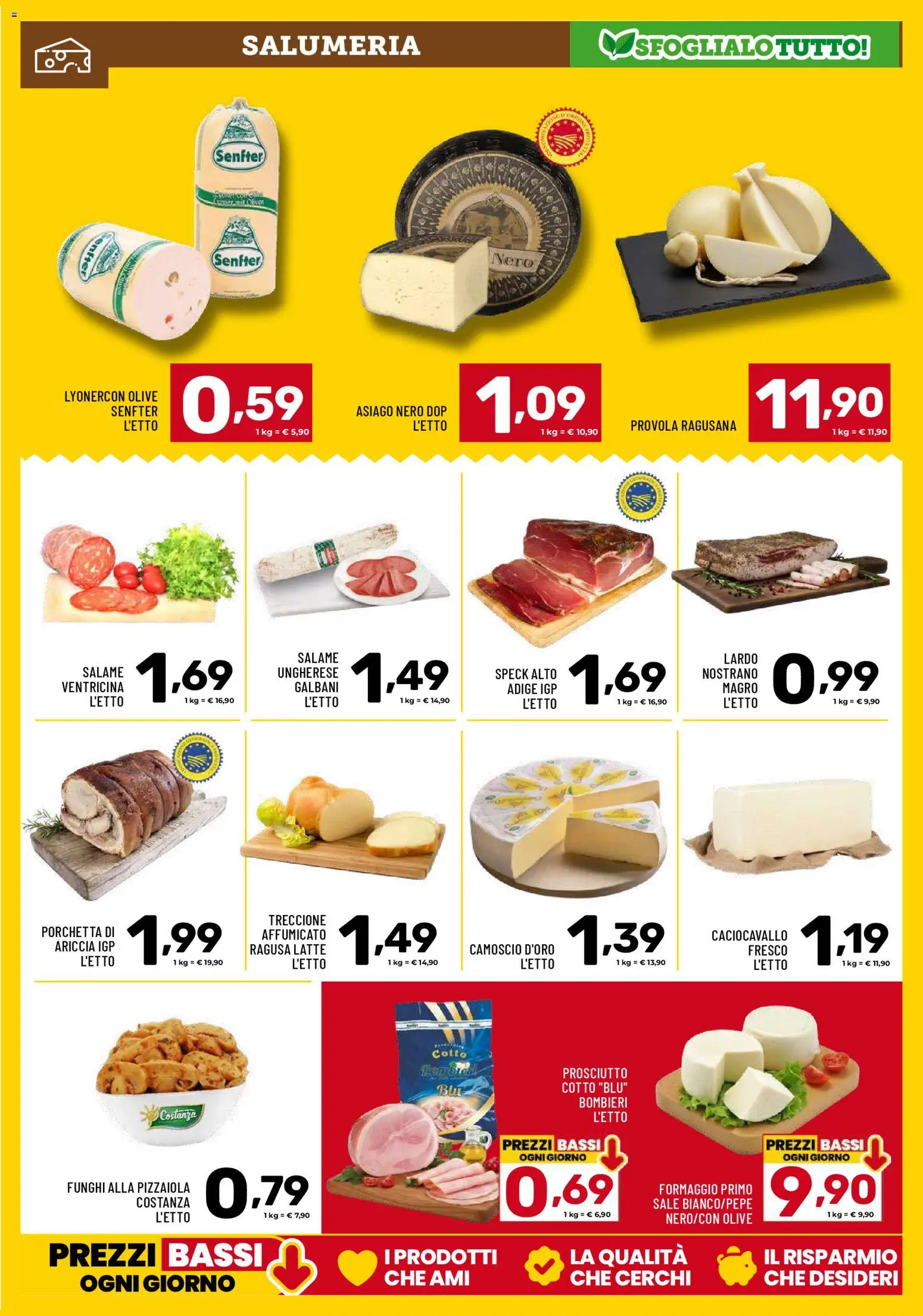 Volantino Il Centesimo del 13.02.2026 | Pagina: 3 | Prodotti: Prosciutto Cotto, Salame, Sale, Formaggio