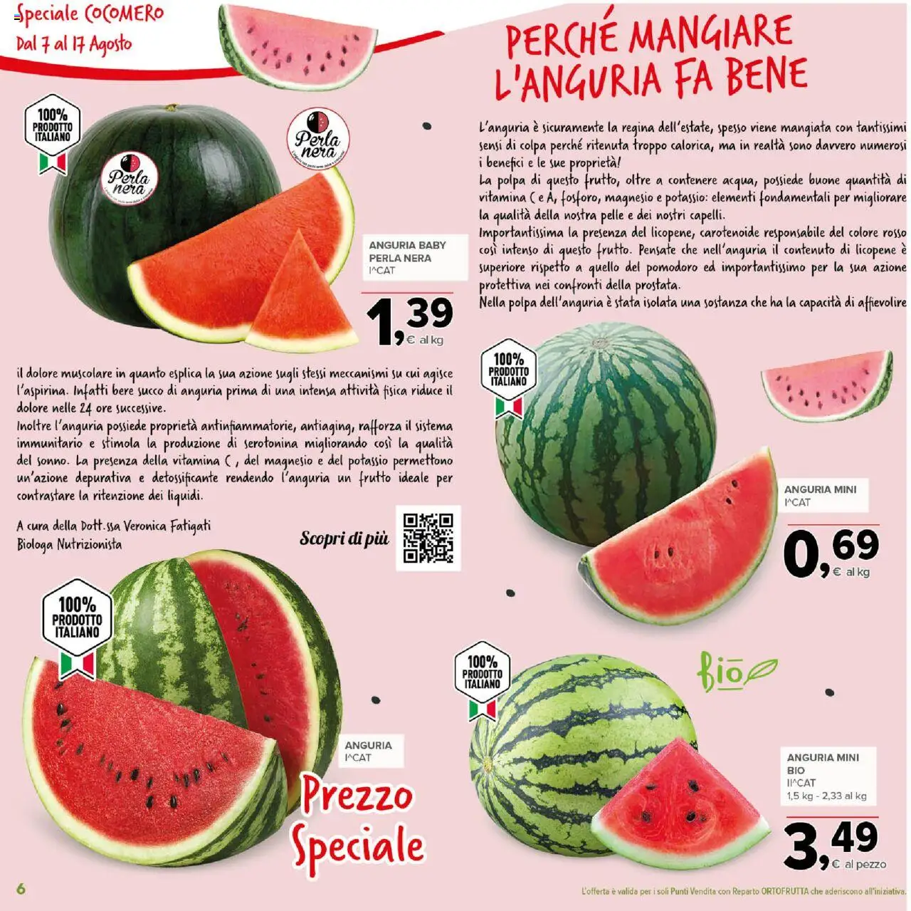 Volantino Todis del 07.08.2025 | Pagina: 6 | Prodotti: Succo, Pomodoro, Anguria